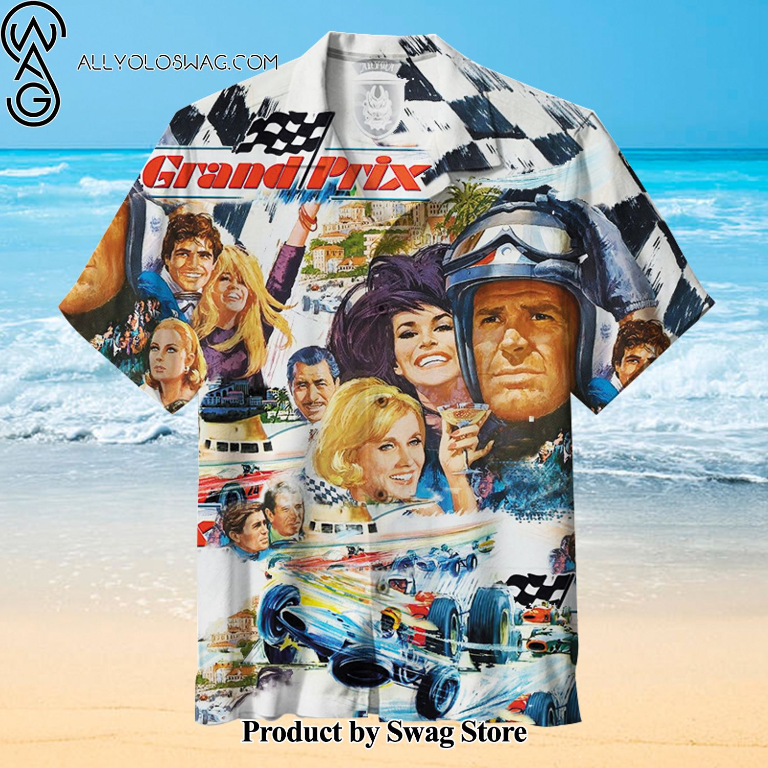 Formula 1 Grand Prix 1966 High-Quality Hawaiian Shirt