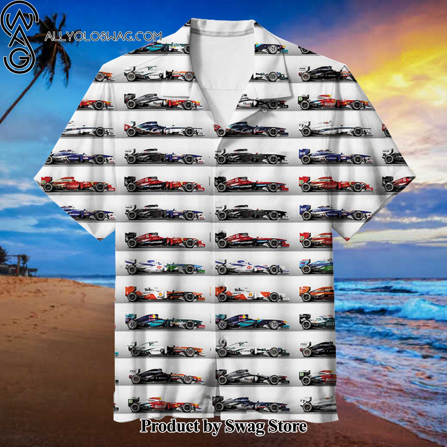 Formula One Pop Culture Hawaiian Shirt