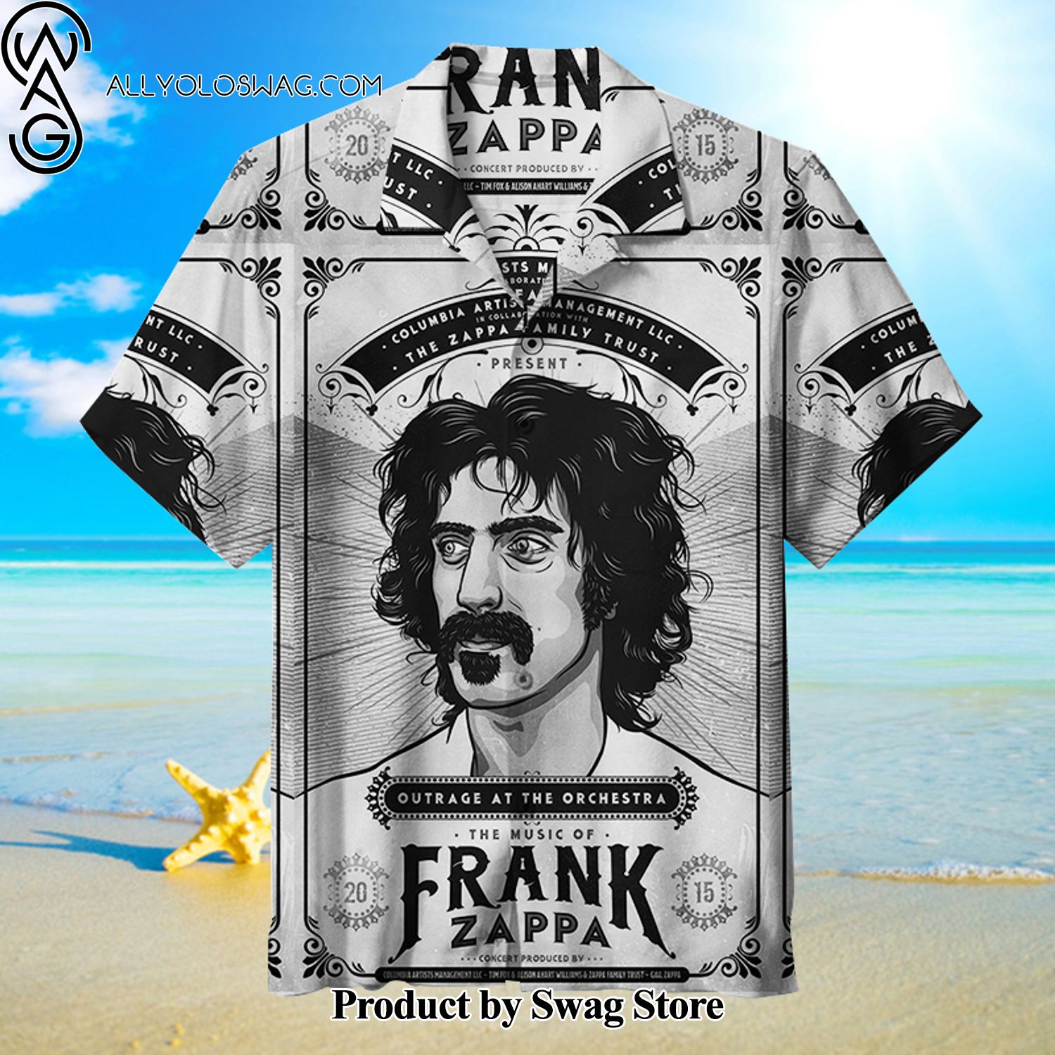 Frank Zappa Designer Hawaiian Shirt