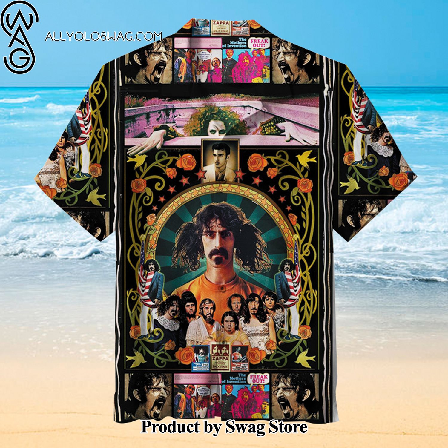 Frank Zappa Eye-Catching Hawaiian Shirt