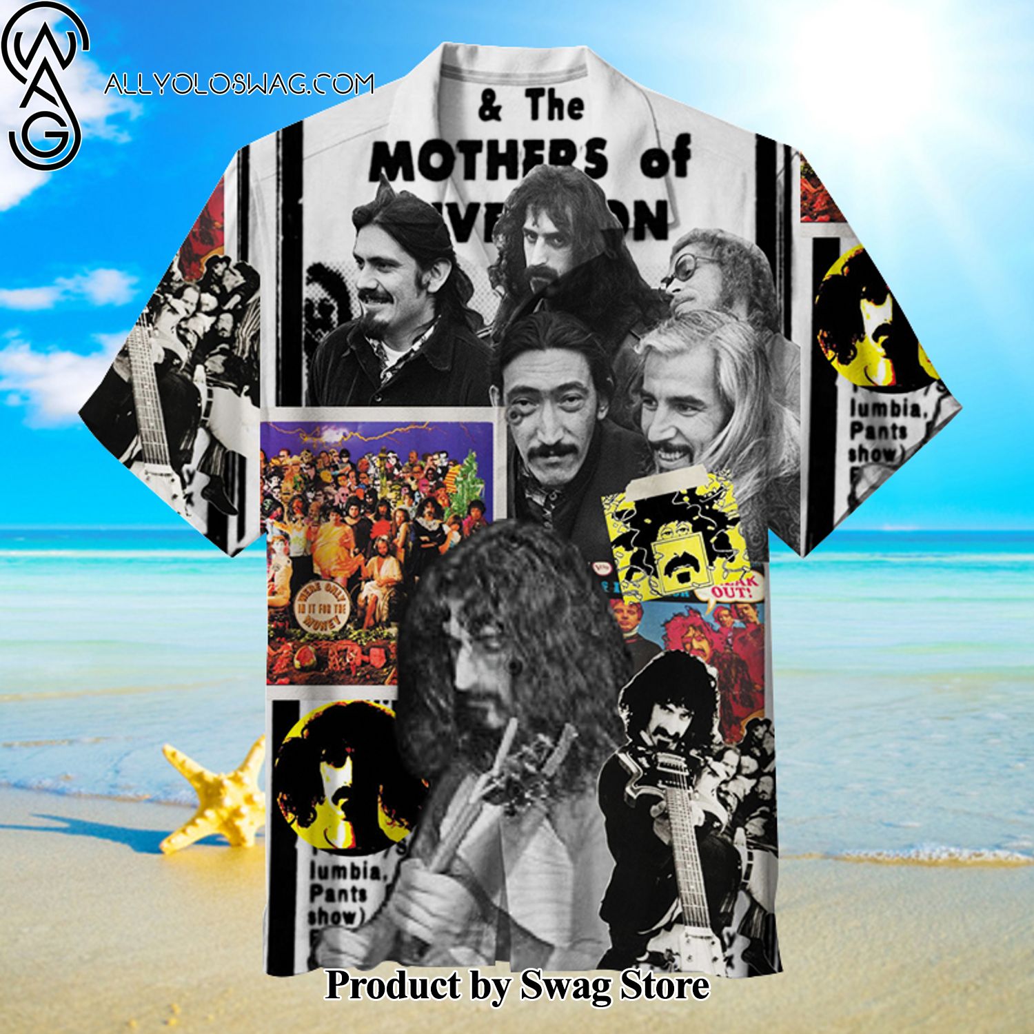 Frank Zappa Tropical Hawaiian Shirt