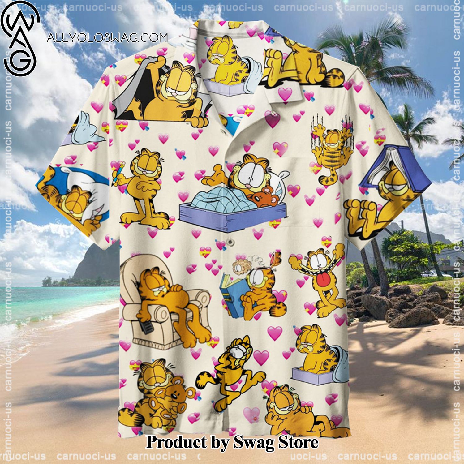 Garfield Classic Hawaiian Shirt for Everyone