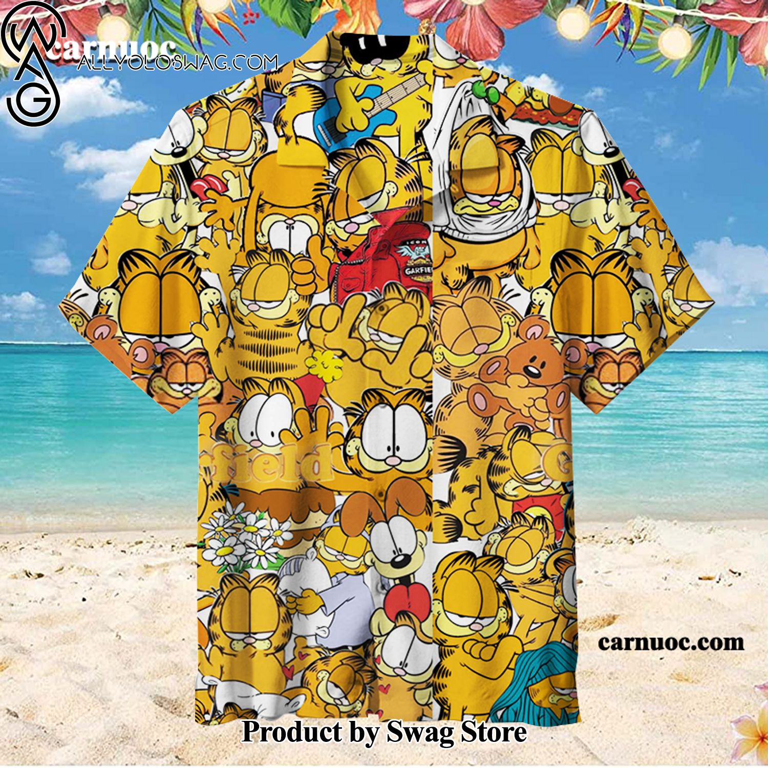 Garfield Hawaiian Shirt for Everyone