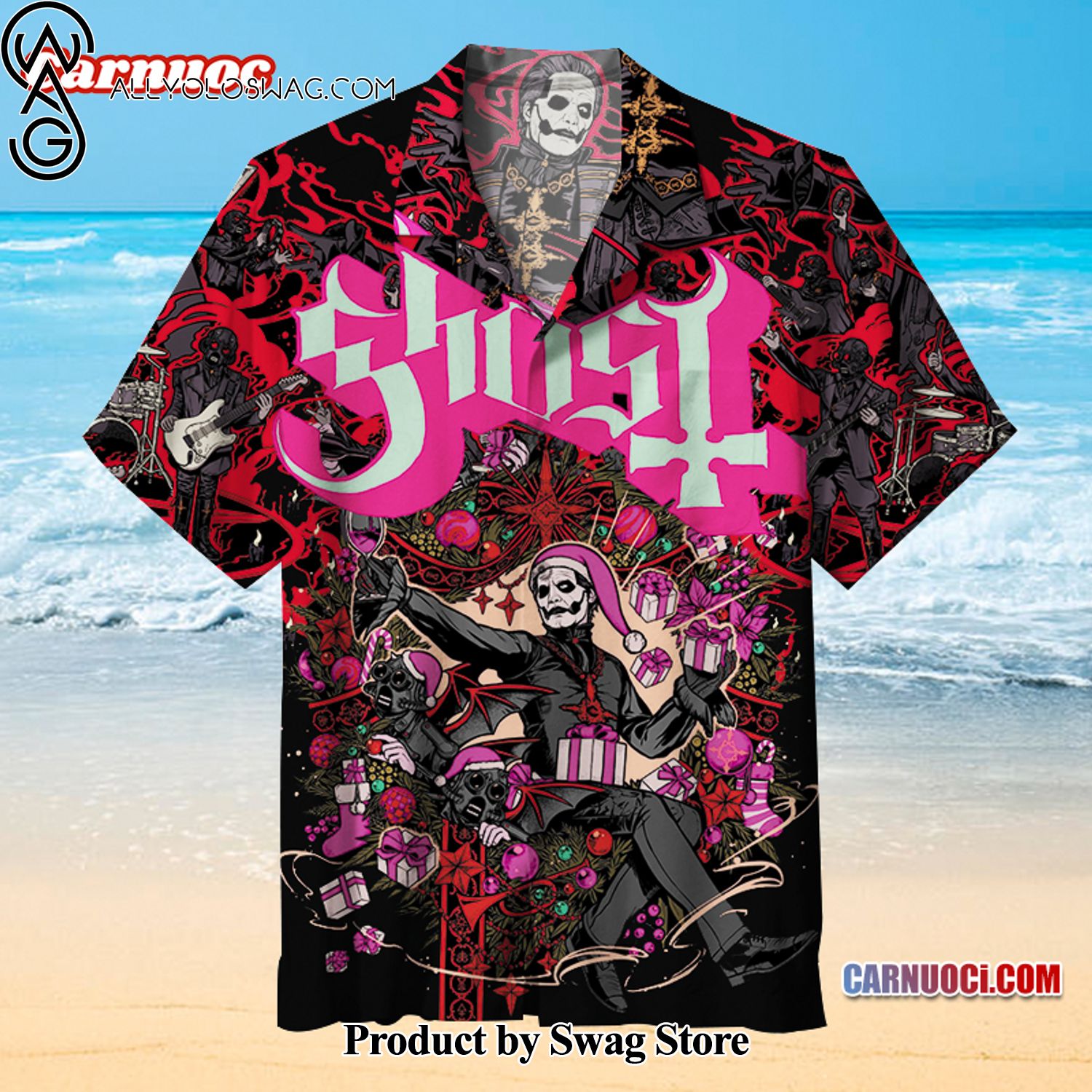 Ghost Band Cruise Ship Hawaiian Shirt