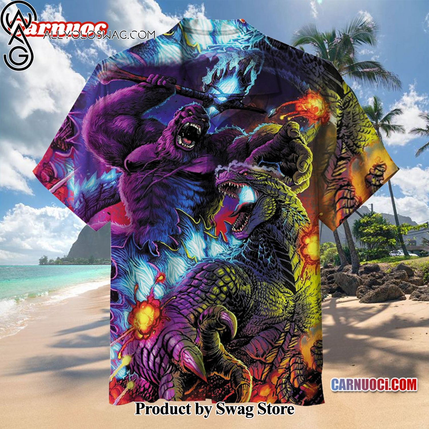 Godzilla Authentic Aloha Hawaiian Shirt