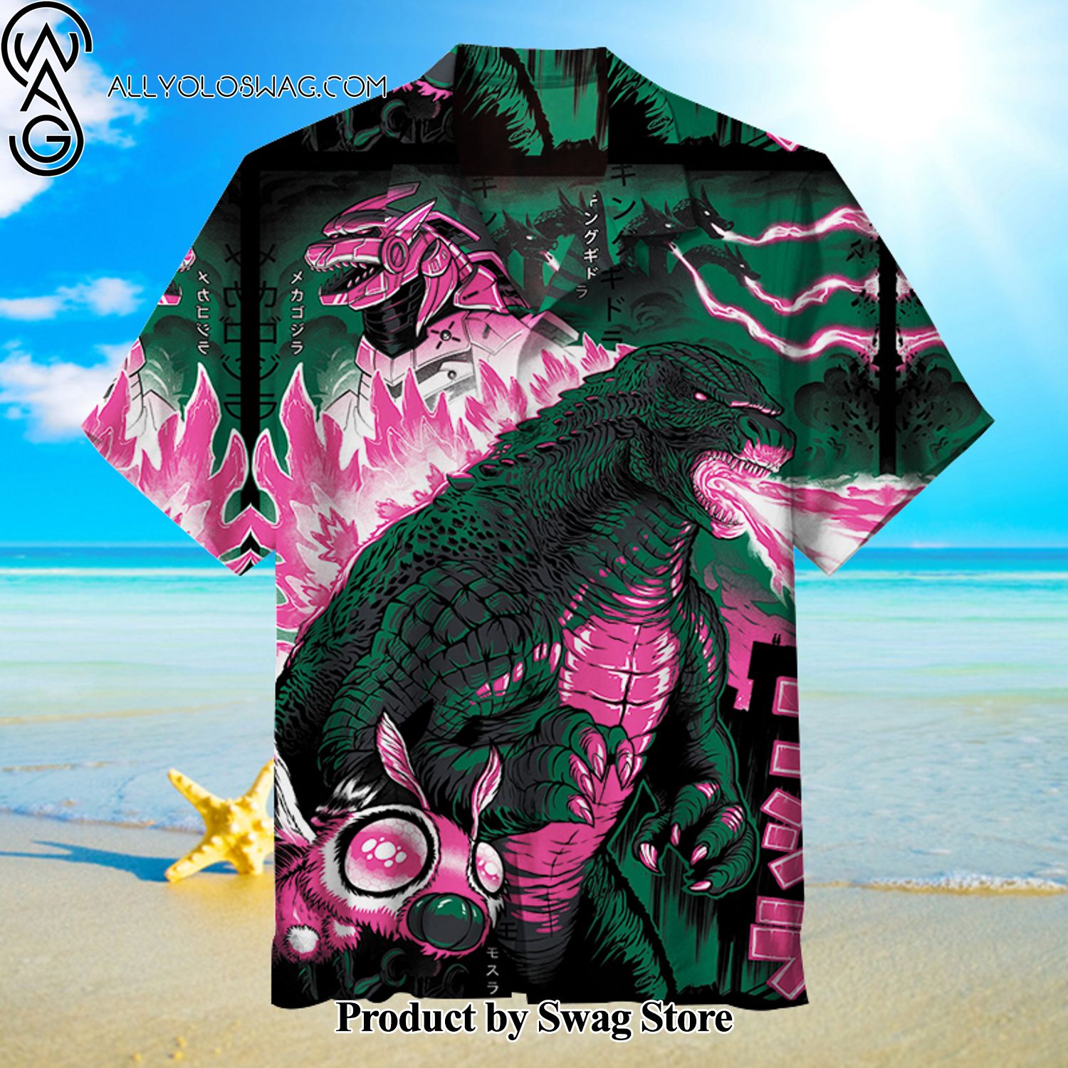 Godzilla Luxury Hawaiian Shirt