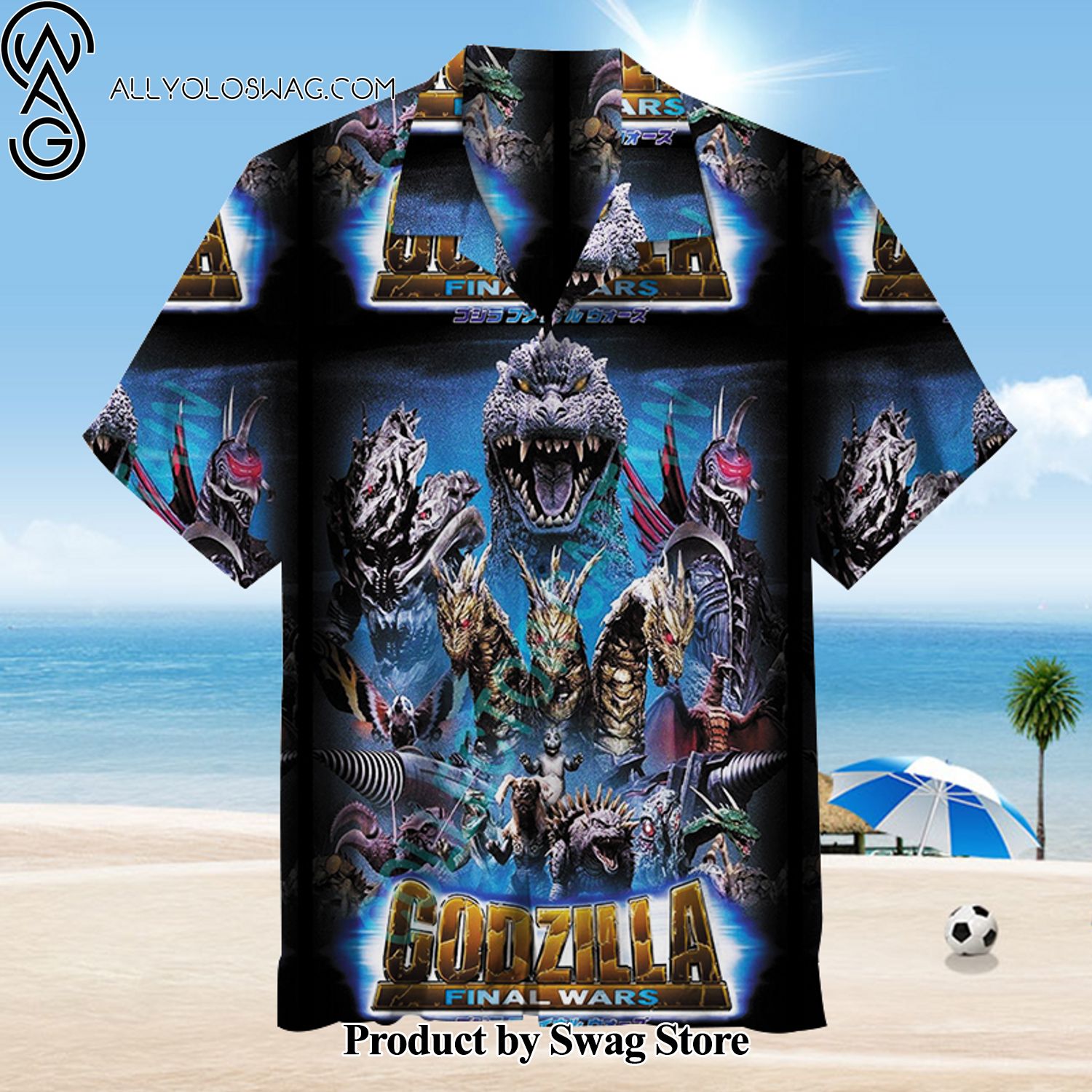 Godzilla Vintage Hawaiian Shirt