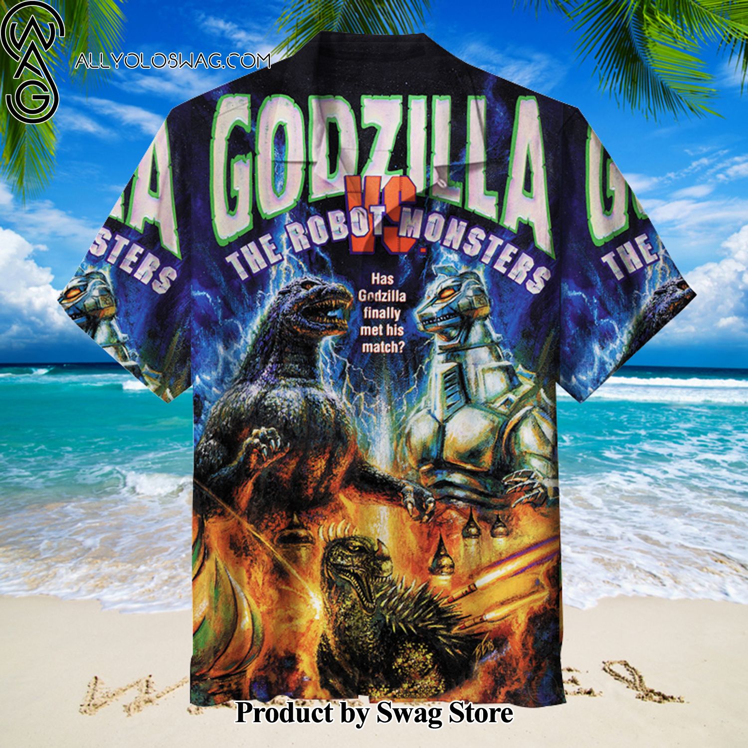 Godzilla vs. the Robot Monsters Tropical Hawaiian Shirt