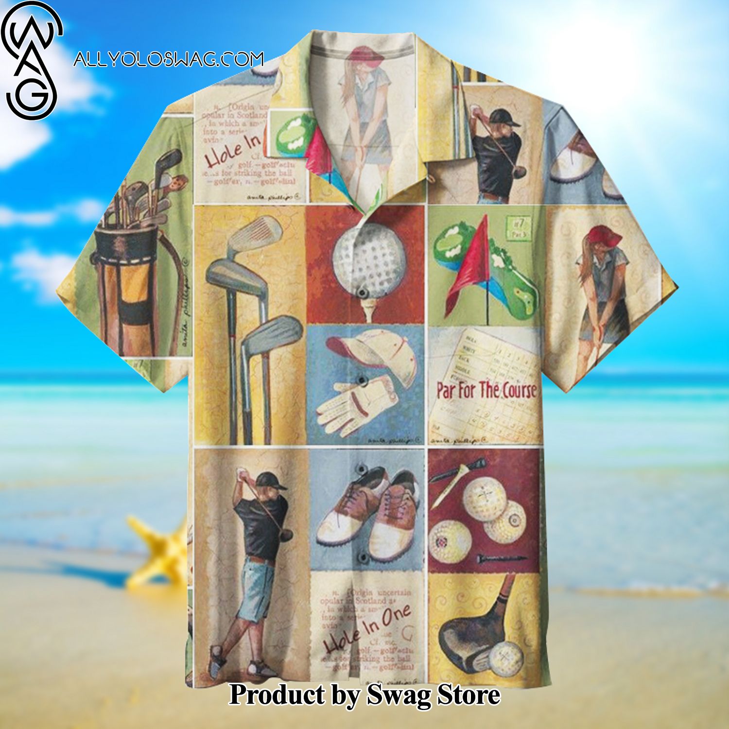 Golf par for the course Collectible Hawaiian Shirt