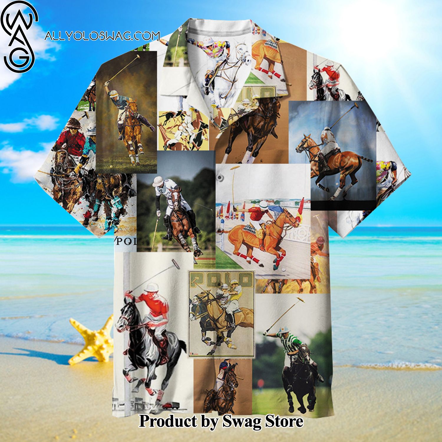 HORSE POLO SPORT Date Night Hawaiian Shirt