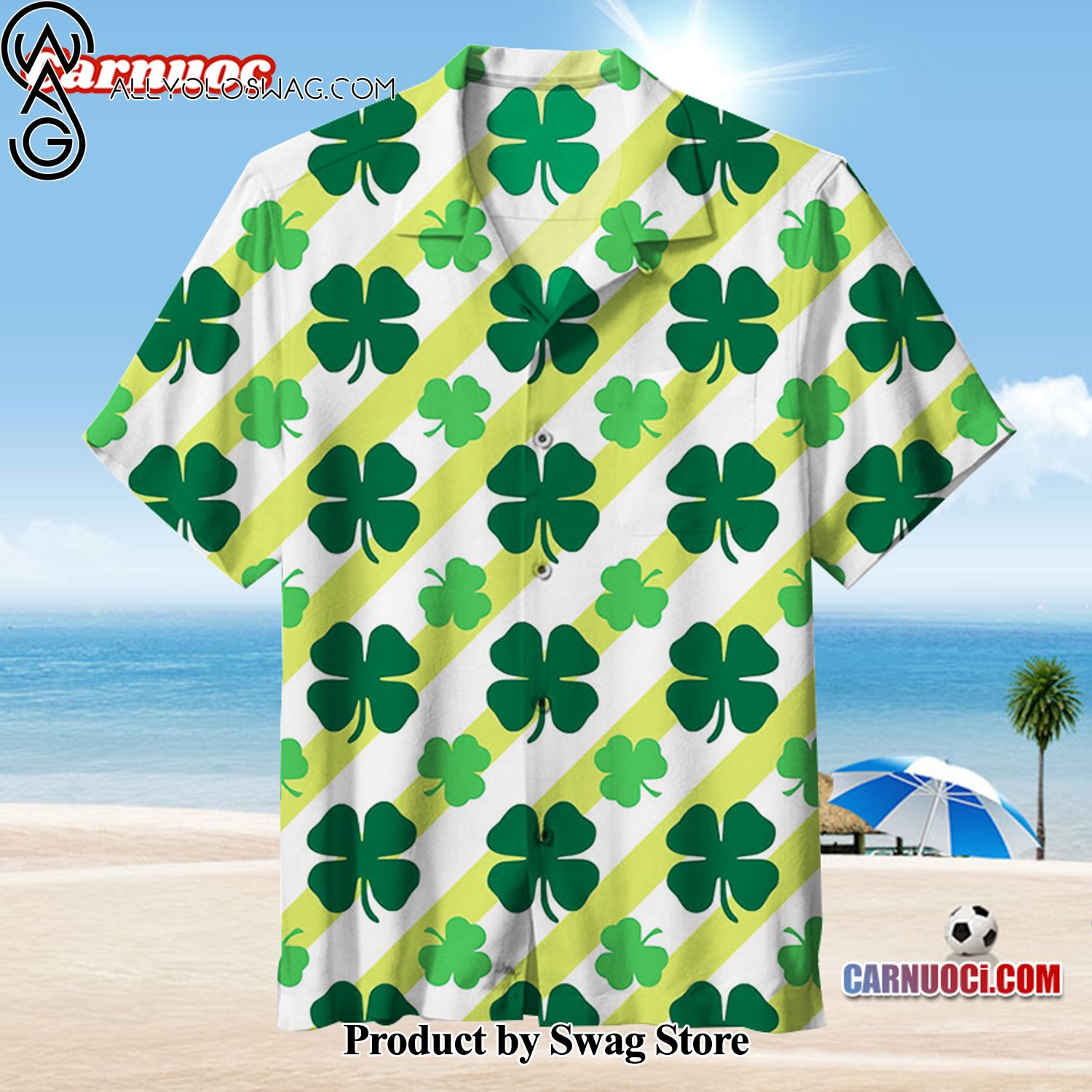 Happy St. Patrick's Day Birthday Bash Hawaiian Shirt