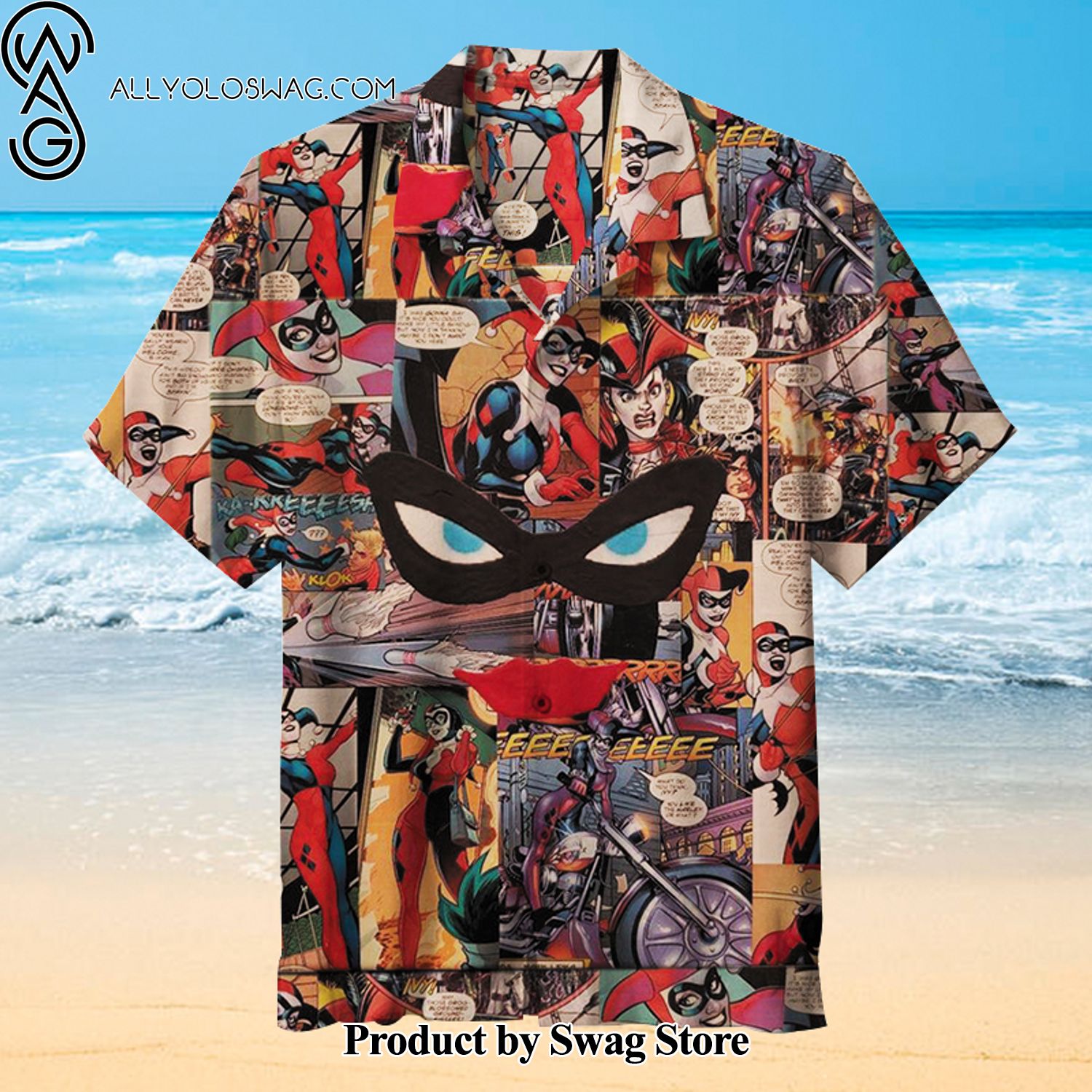 Harley Quinn Tropical Wedding Hawaiian Shirt