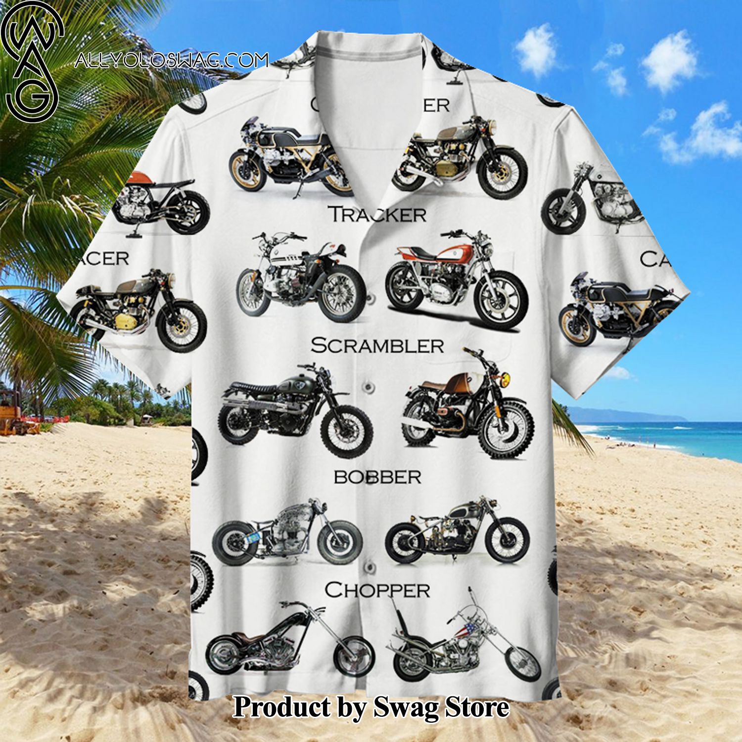 Harley-Davidson Surfer Style Hawaiian Shirt