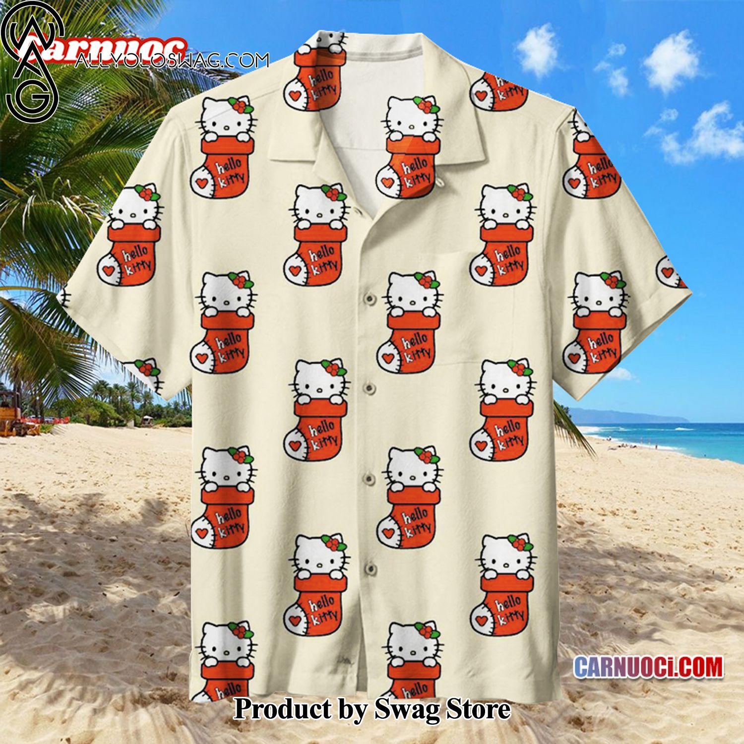 HelloKitty Breathable Hawaiian Shirt