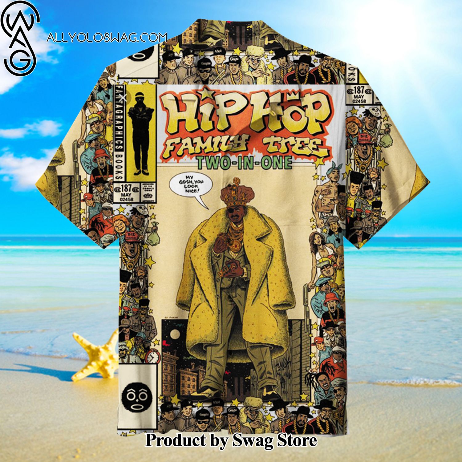 Hip Hop Family Tree Festival Ready Hawaiian Shirt