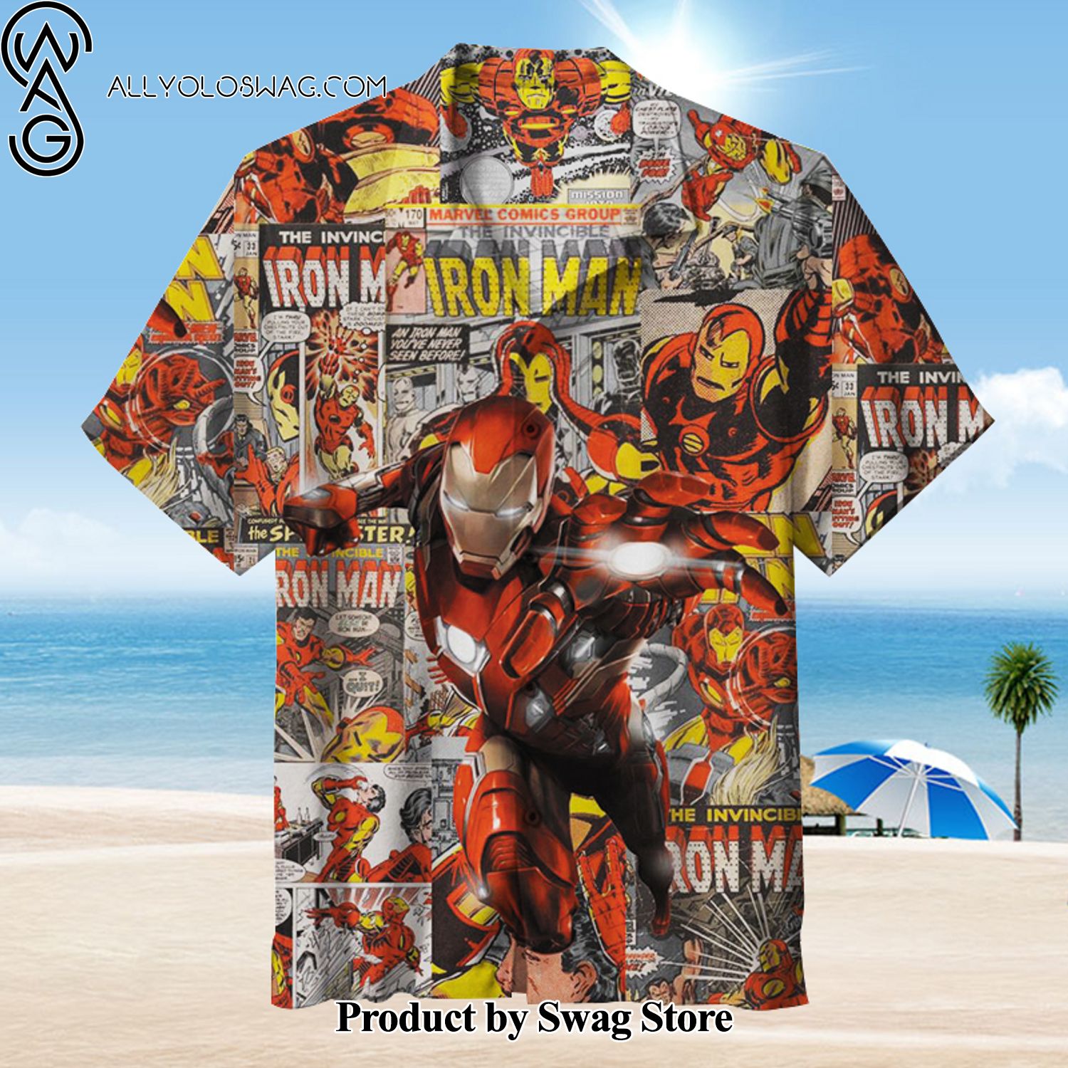 Iron Man DIY Hawaiian Shirt