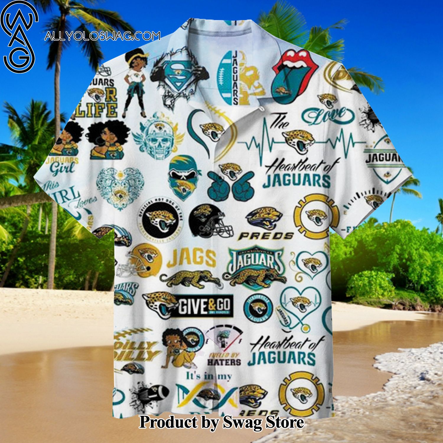 Jacksonville Jaguars Birthday Bash Hawaiian Shirt