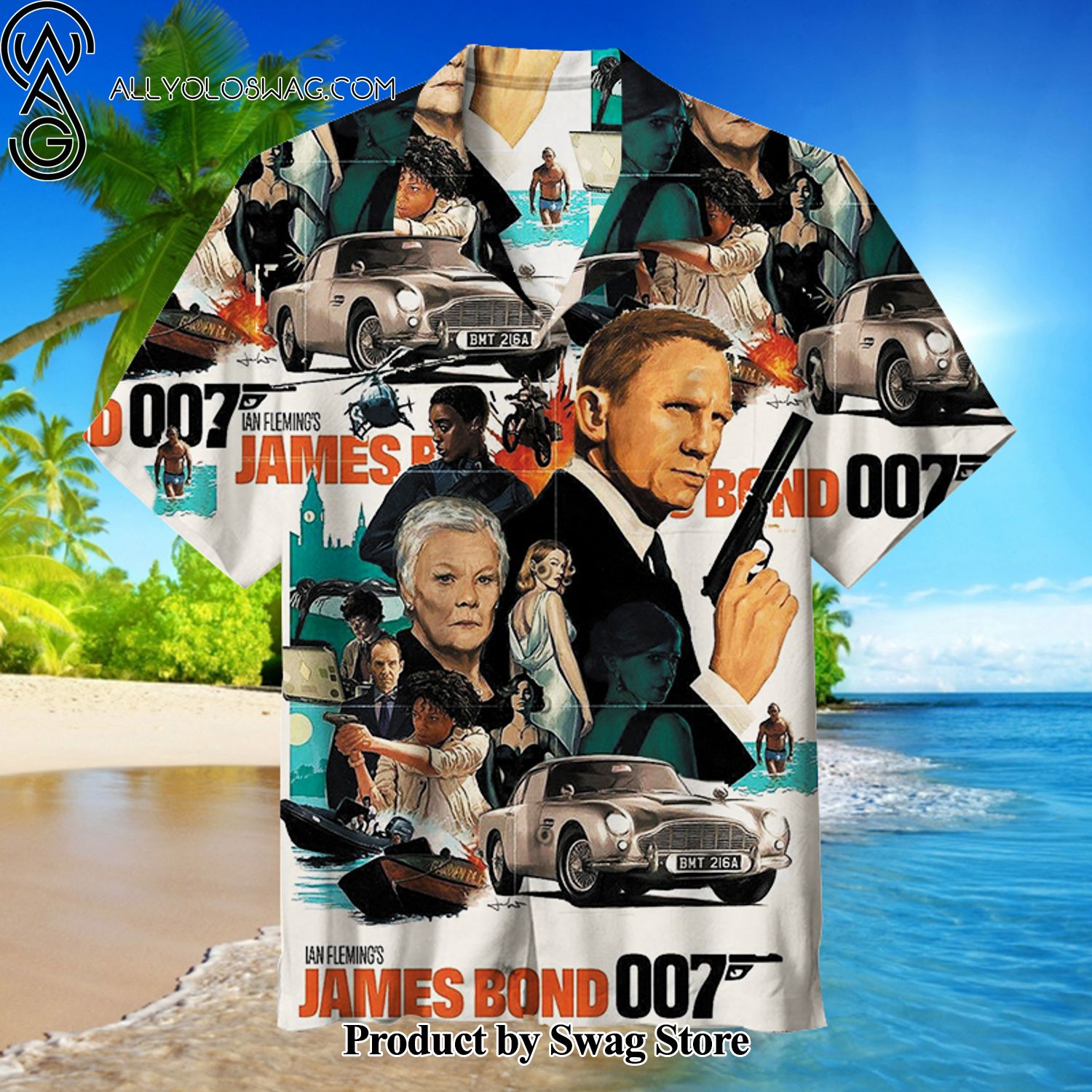 James Bond Eye-Catching Hawaiian Shirt