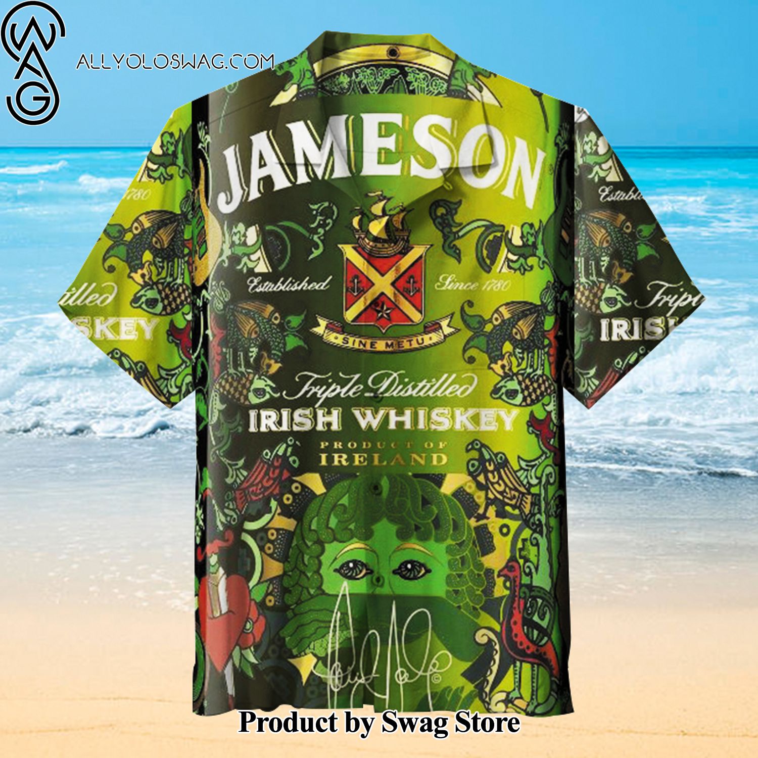 Jameson St Patricks day Custom Design Hawaiian Shirt