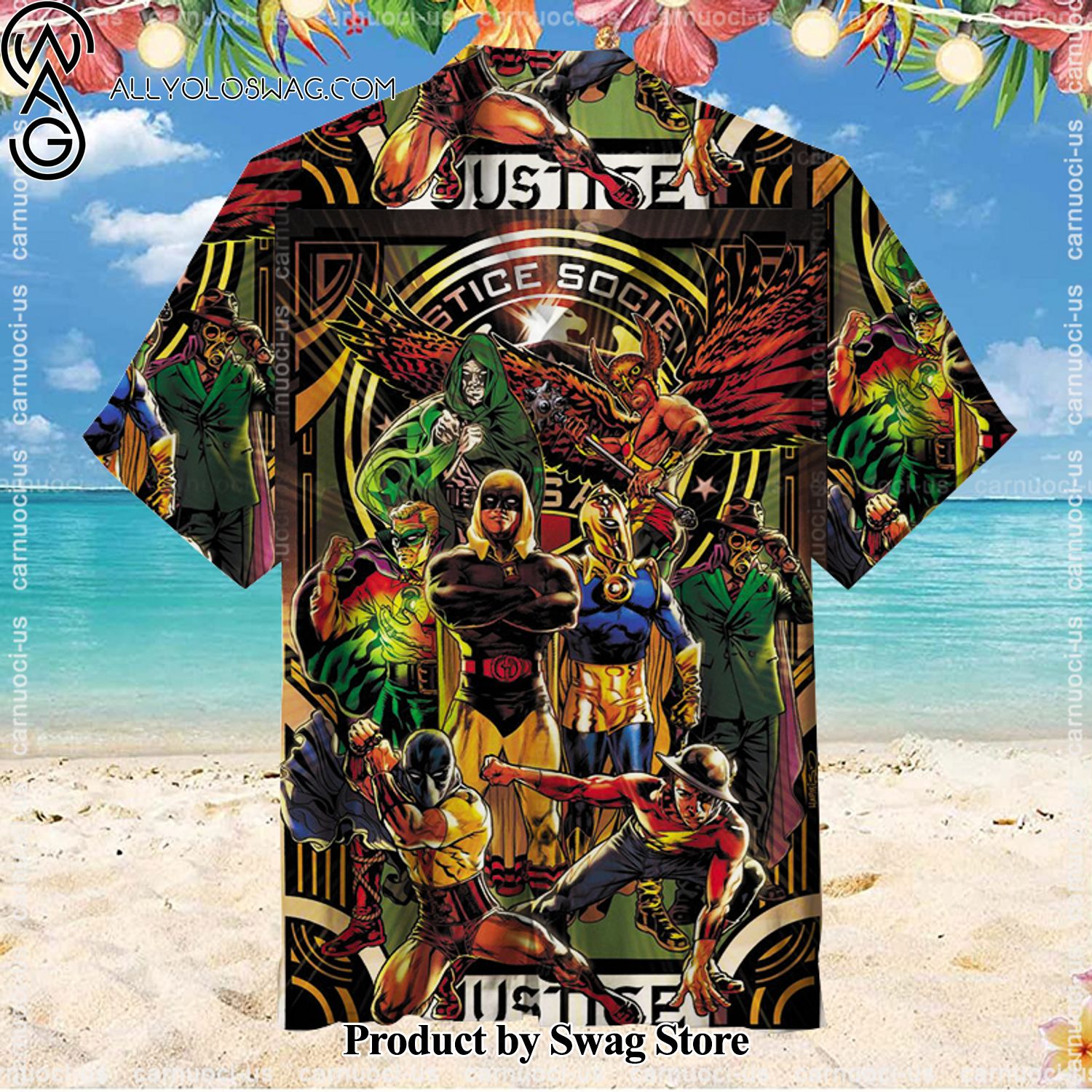 Justice Society of America Hawaiian Shirt for Everyone