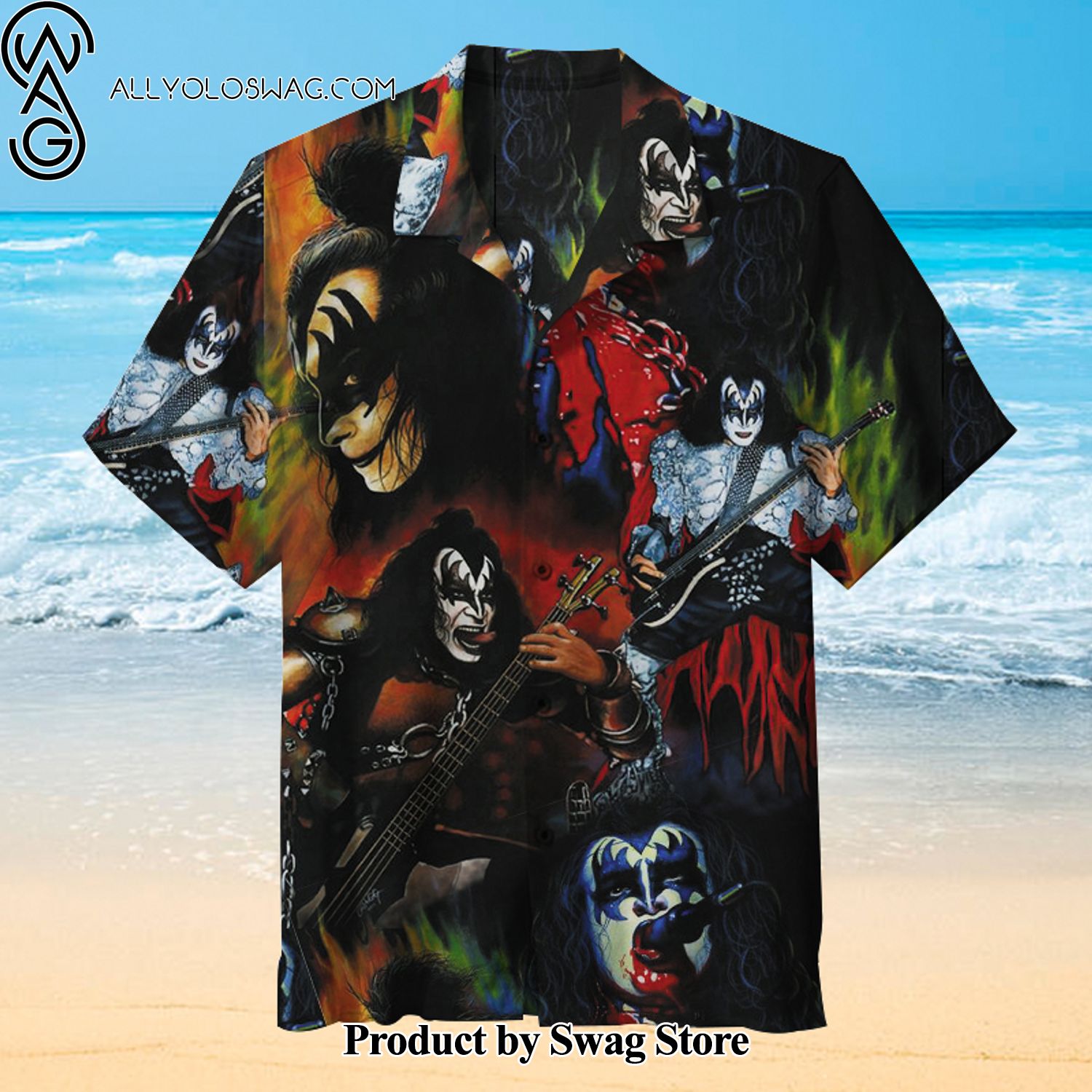 KISS Cruise Ship Hawaiian Shirt