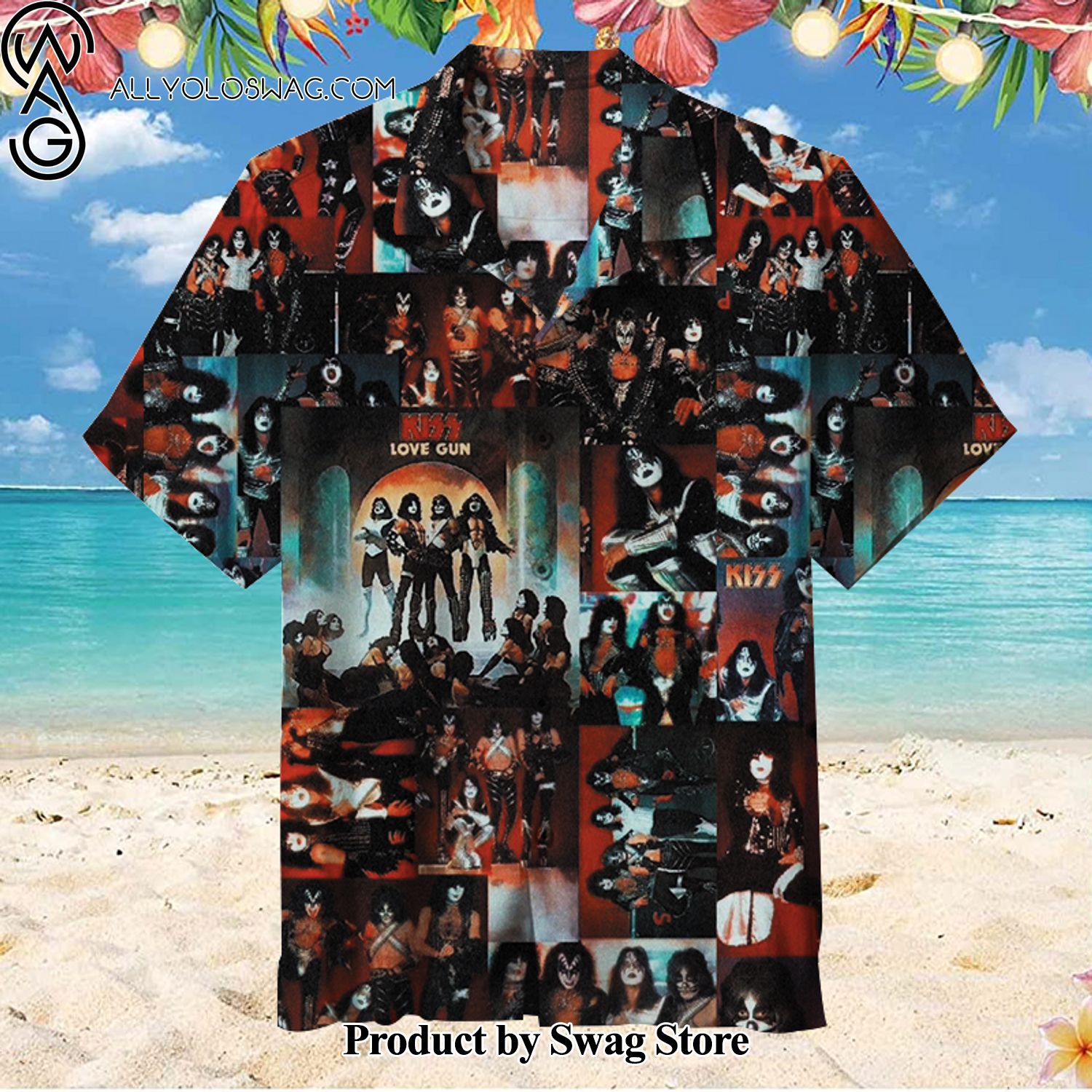 KISS Relaxed Fit Hawaiian Shirt