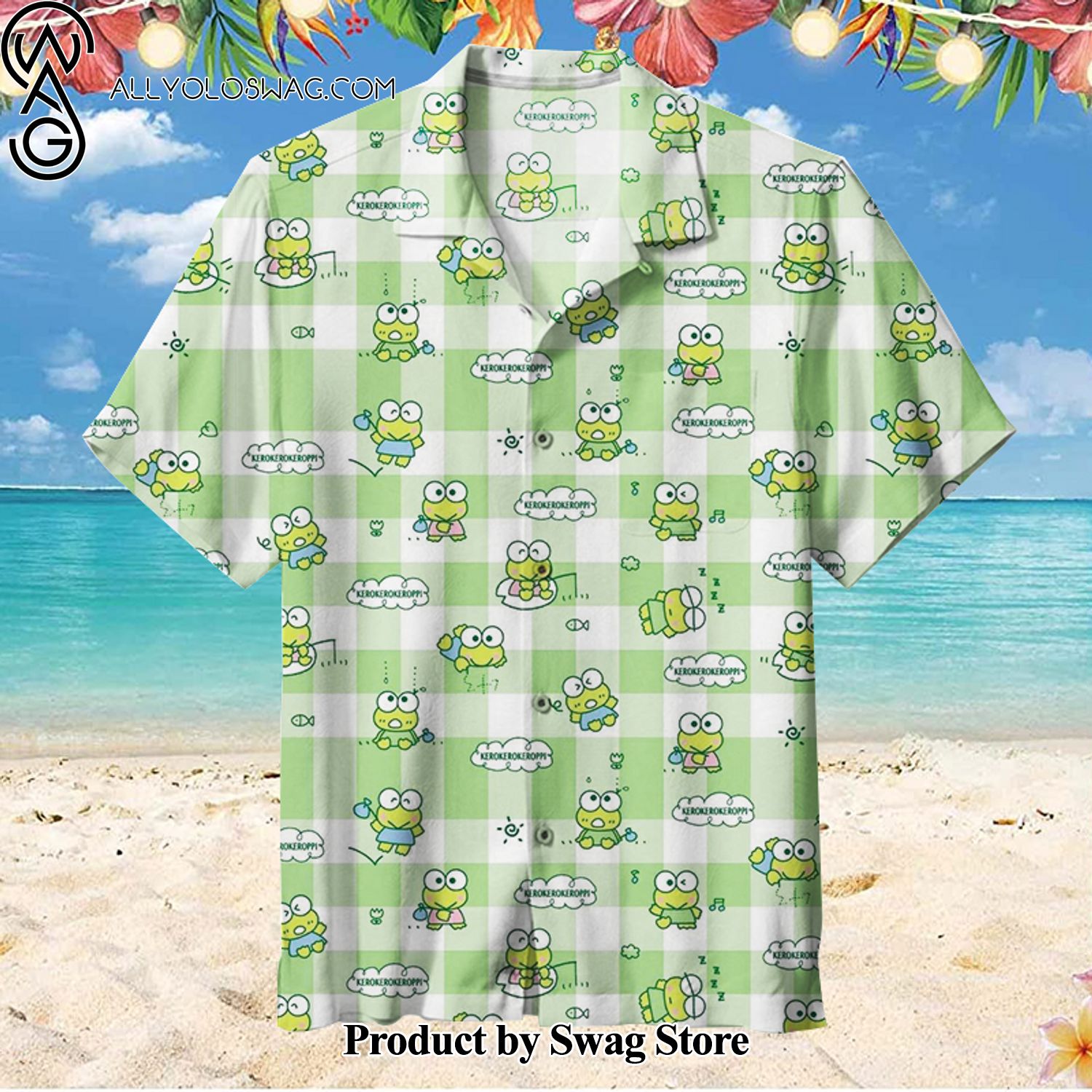 Keropi frog Limited Edition Hawaiian Shirt