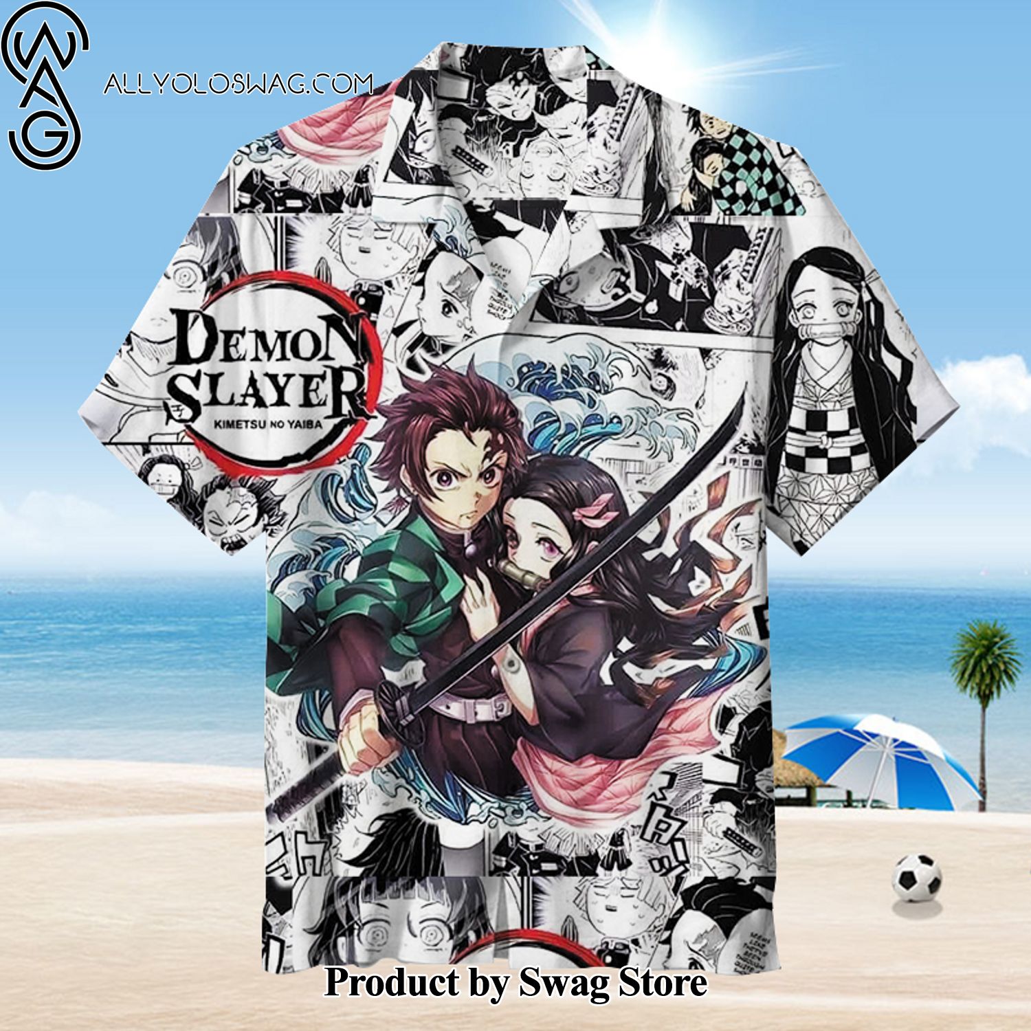 Kimetsu no Yaiba Tropical Wedding Hawaiian Shirt