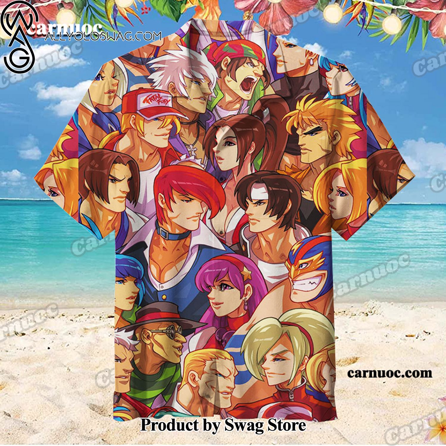 King of Fighters Nostalgic 90s Hawaiian Shirt