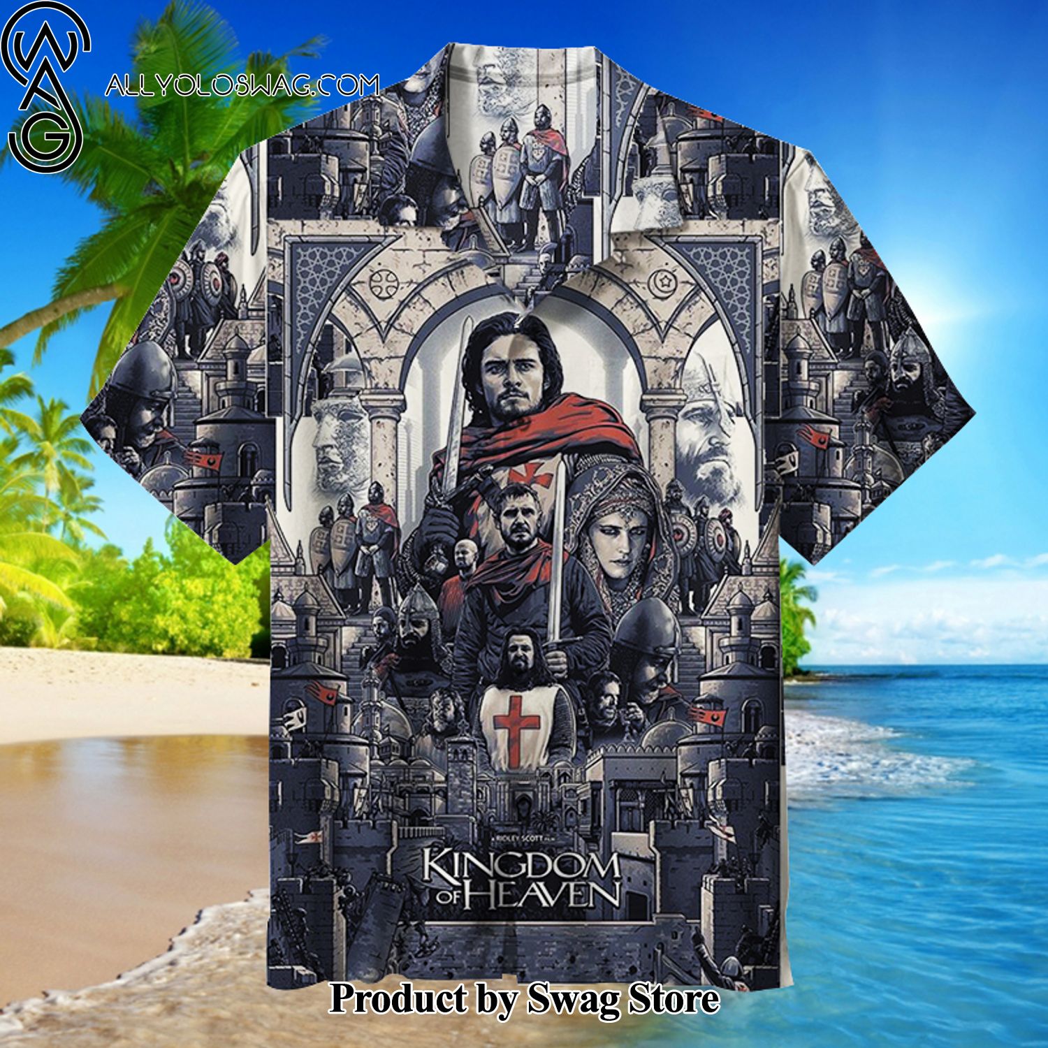 Kingdom of Heaven Vibrant Print Hawaiian Shirt