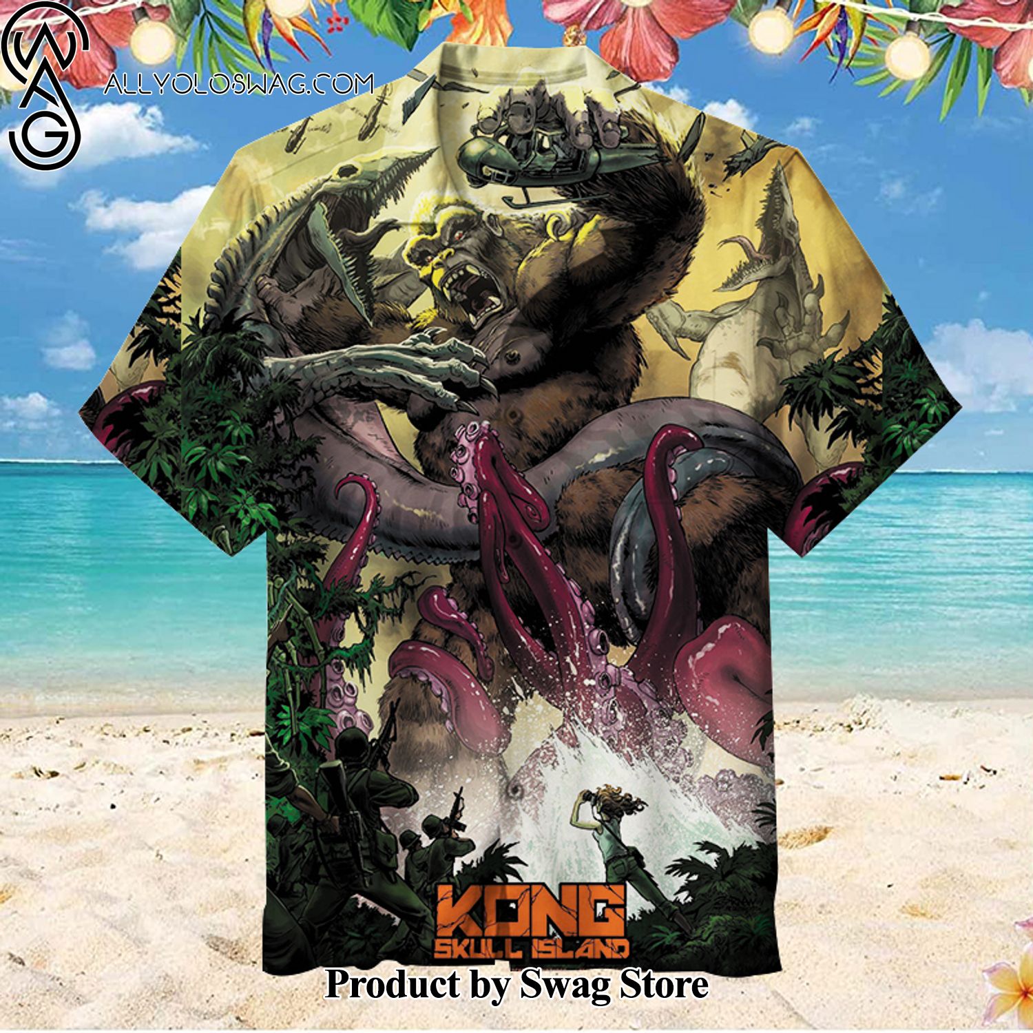 Kong-Skull Island Travel Inspired Hawaiian Shirt