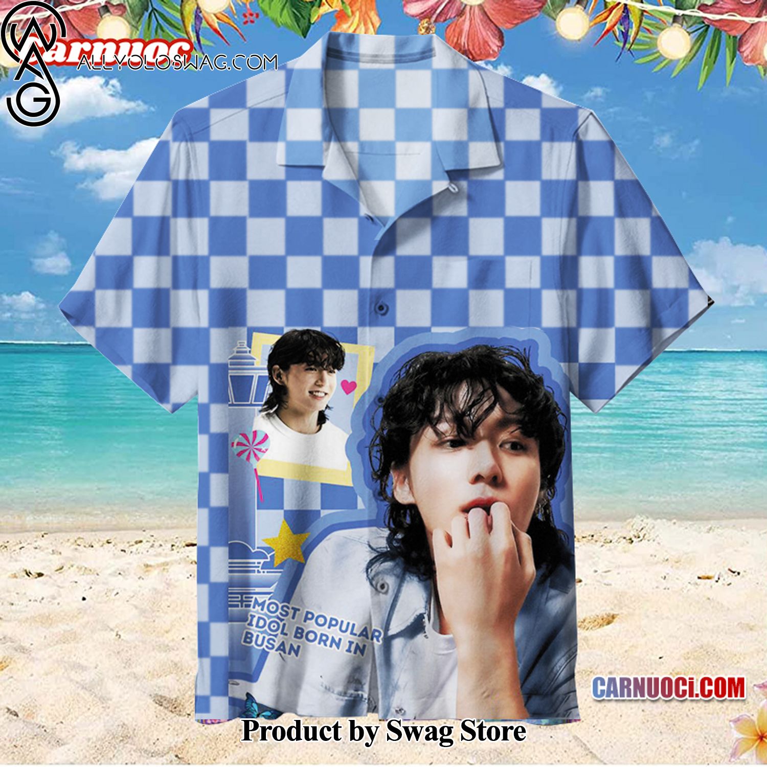 K-pop star JUNG KOOK Personalized Hawaiian Shirt