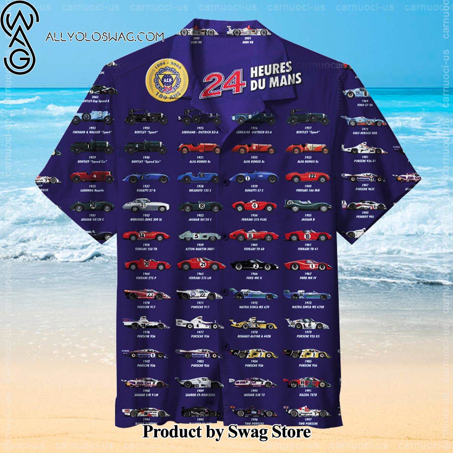 Le Mans 24hours 1923-2006 Winners High-Quality Hawaiian Shirt