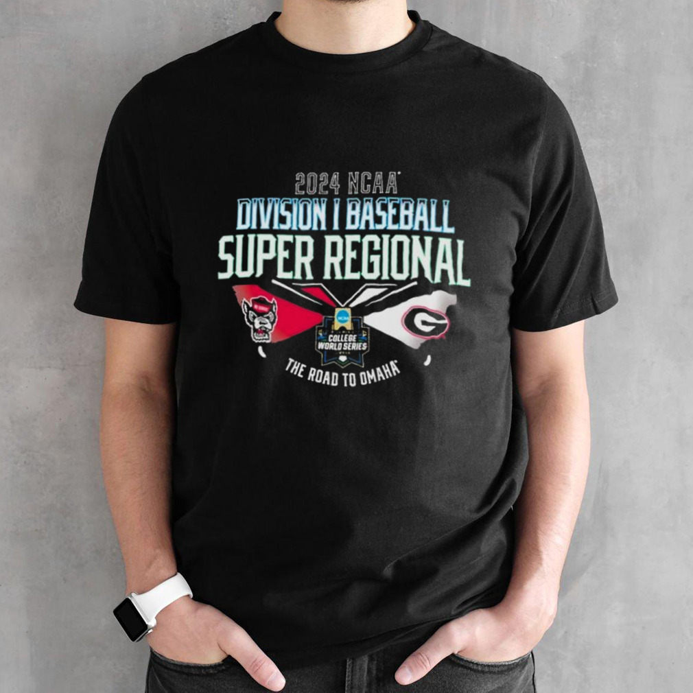 Georgia Vs NC State 2024 NCAA DI Baseball Super Regional the road to Omaha shirt