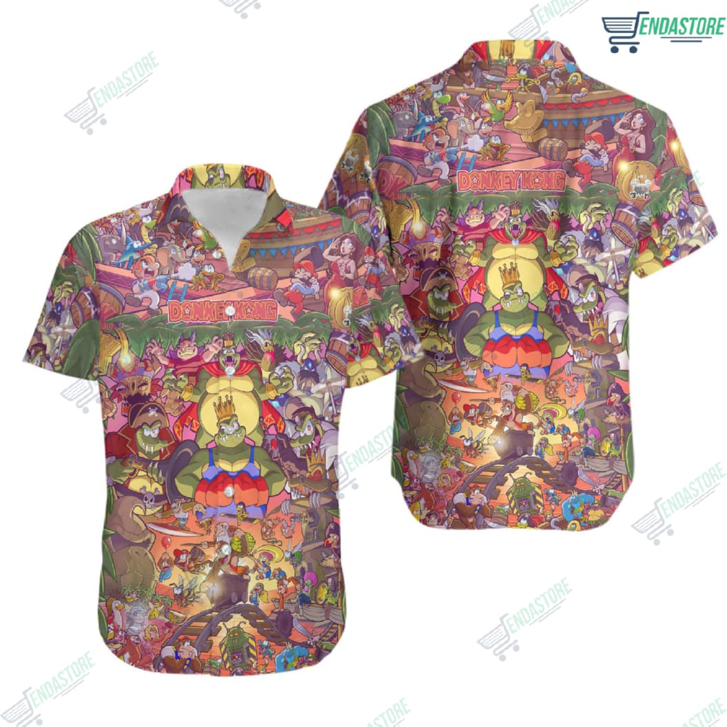 3D Donkey Kong Hawaiian Shirt