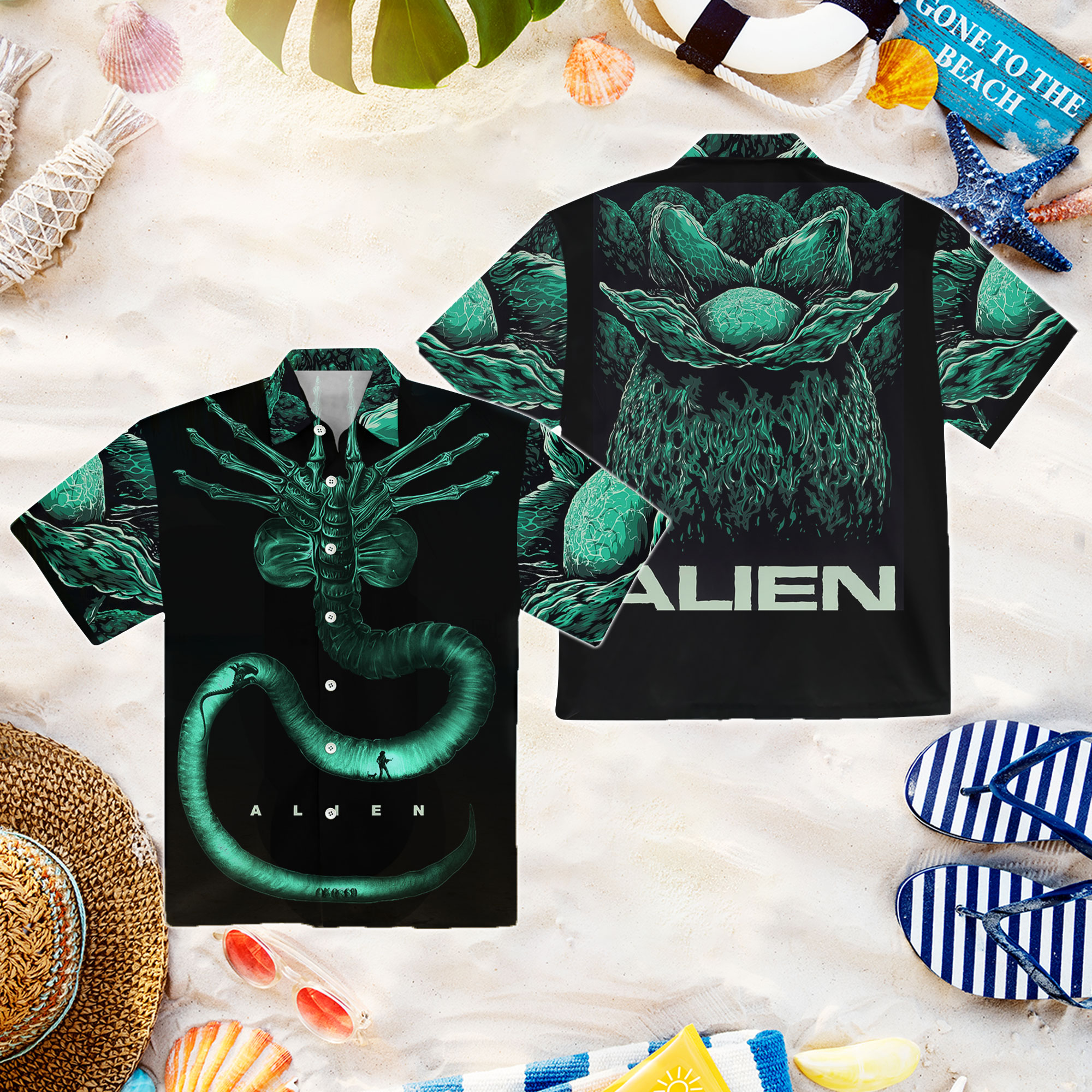 Alien Hawaiian T-Shirt