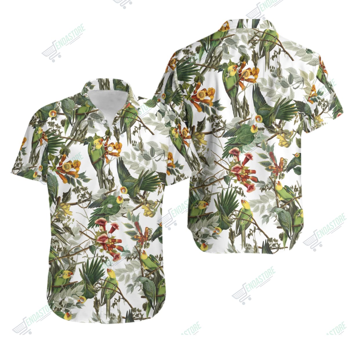 Audubon Carolina Parrot Hawaiian T-Shirt