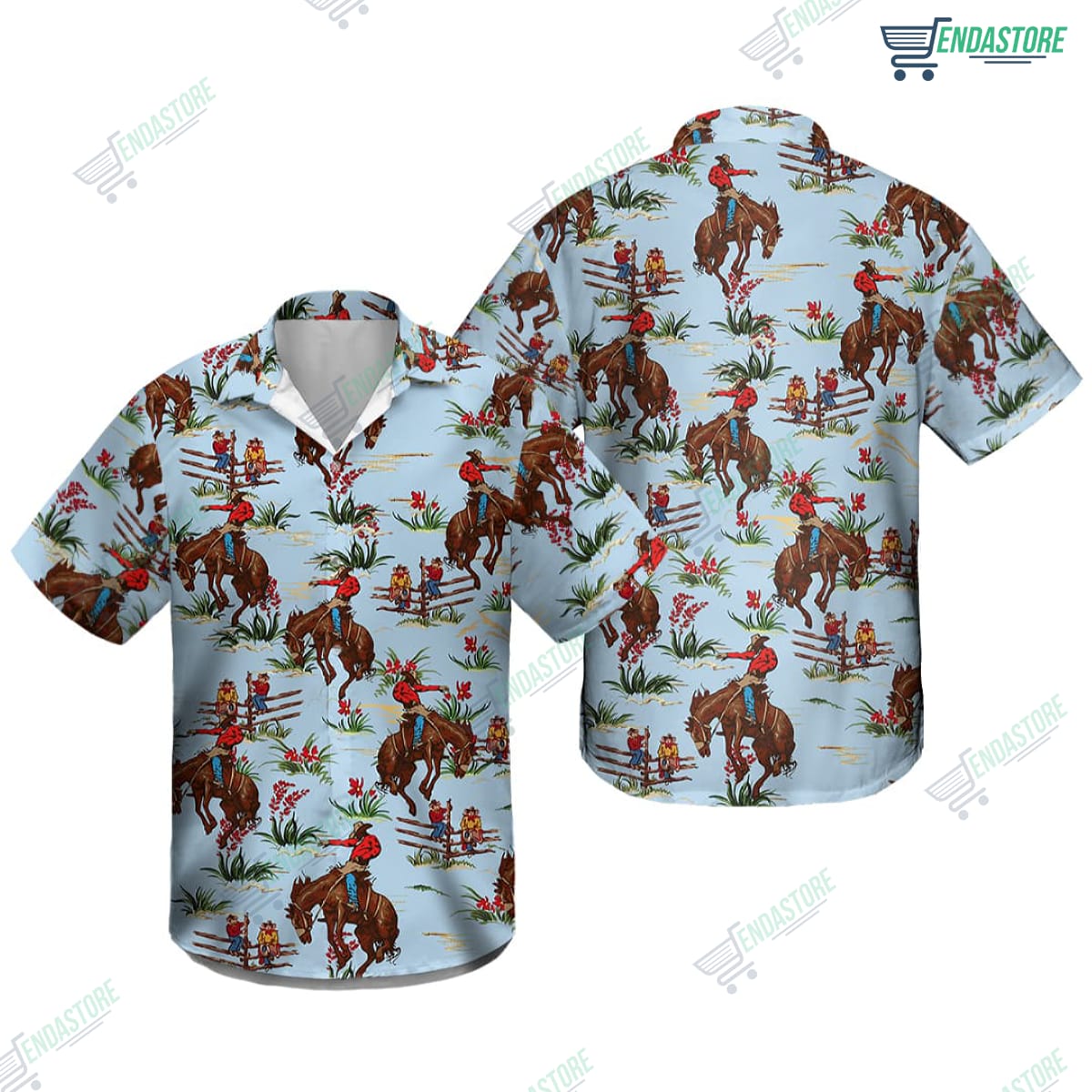 Awesome Western Cowboy Hawaii Shirt