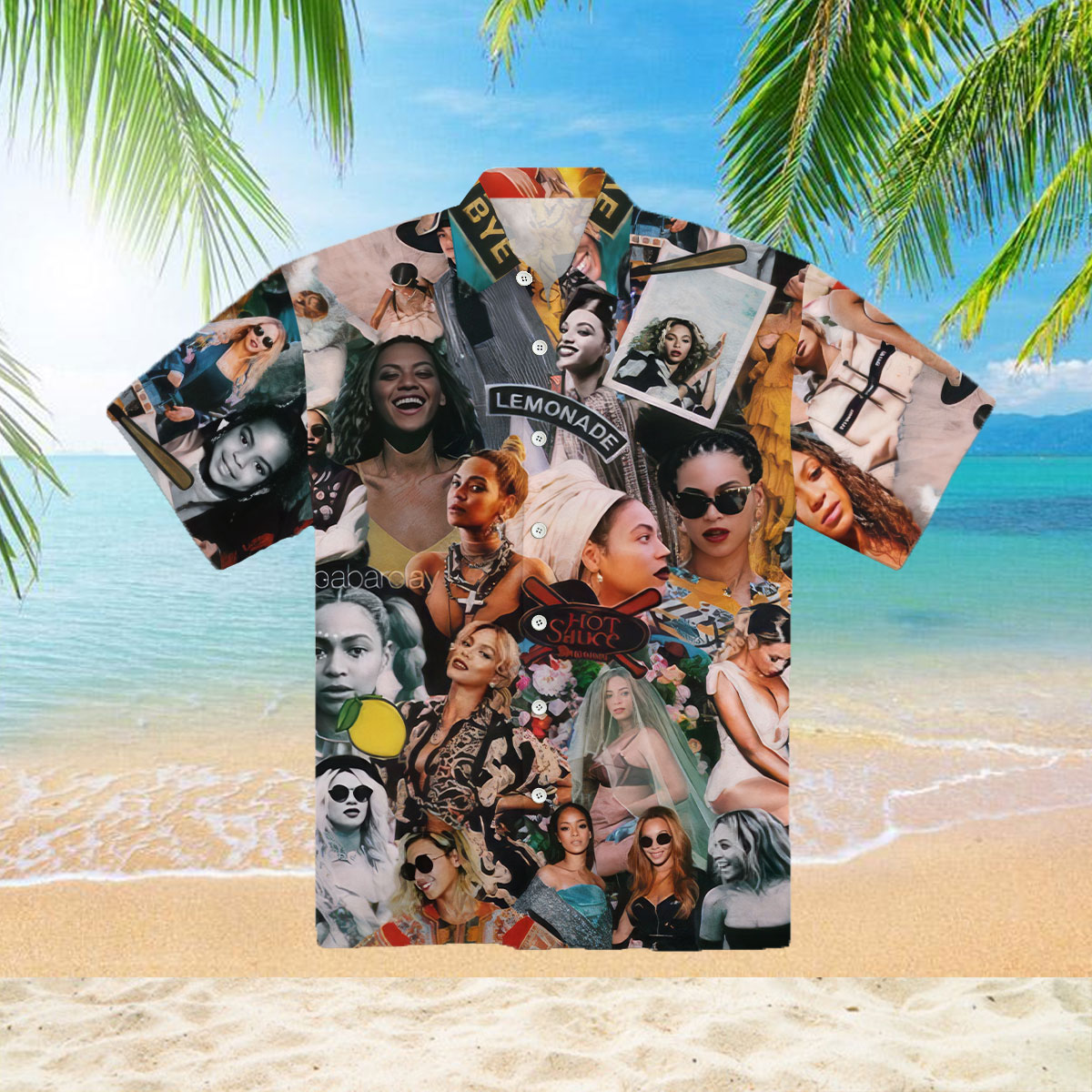 Beyonce 90s Vintage Collage Hawaii Shirt 2510