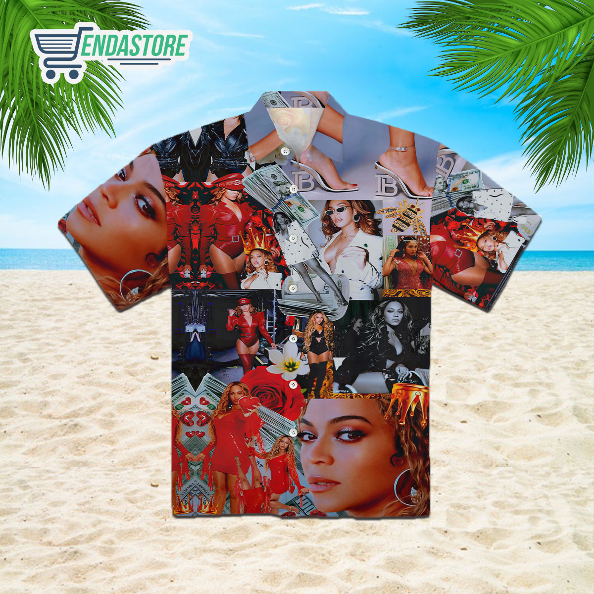 Beyonce Summer Beach 3D Hawaiian Shirt