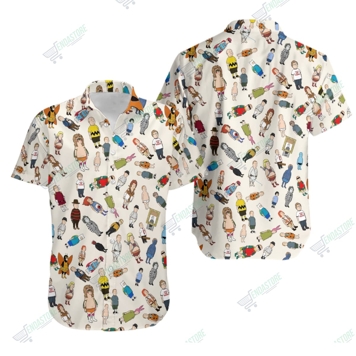 Bobby Hill Button Up Hawaiian Shirt