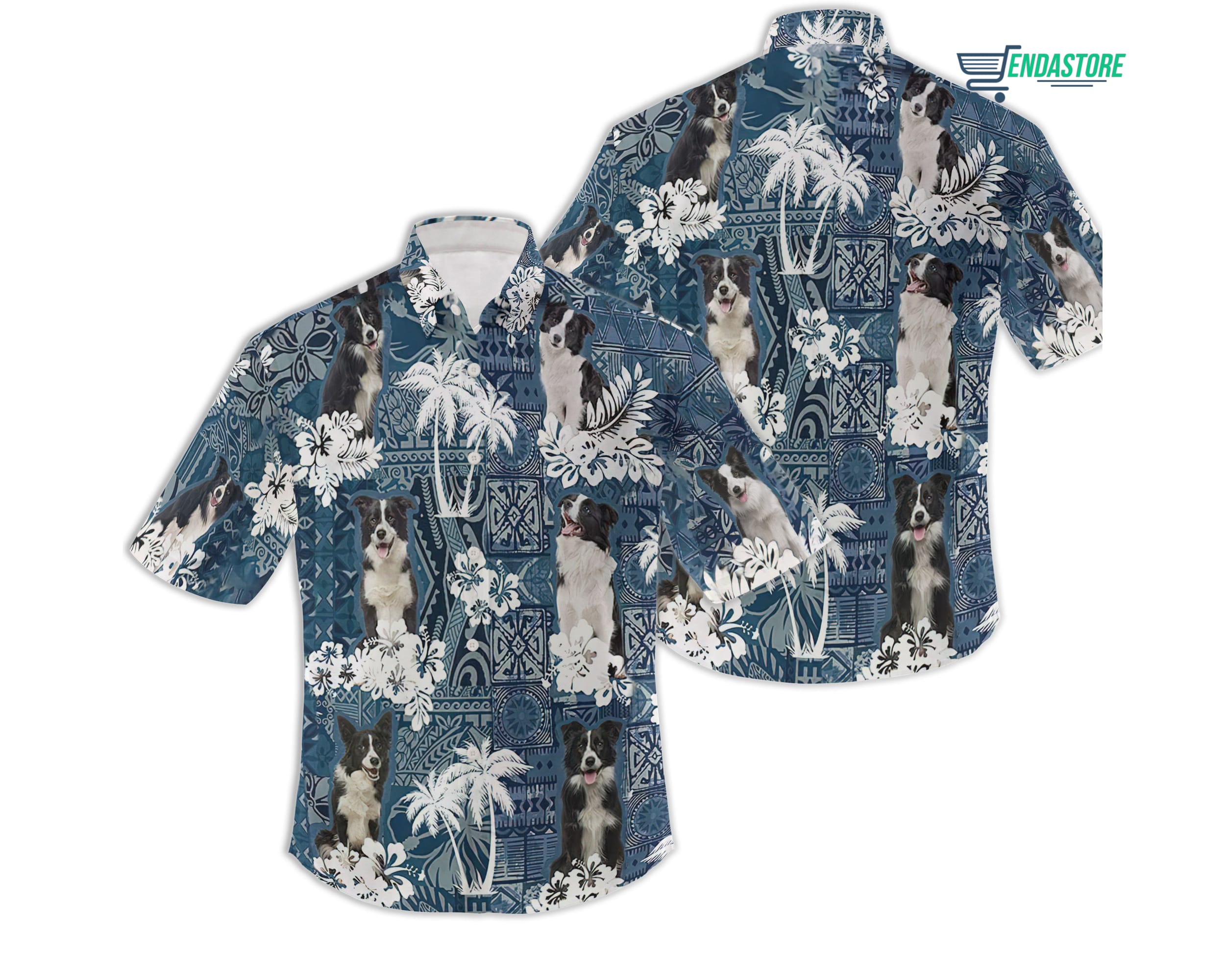 Border Collie Hawaiian Shirt