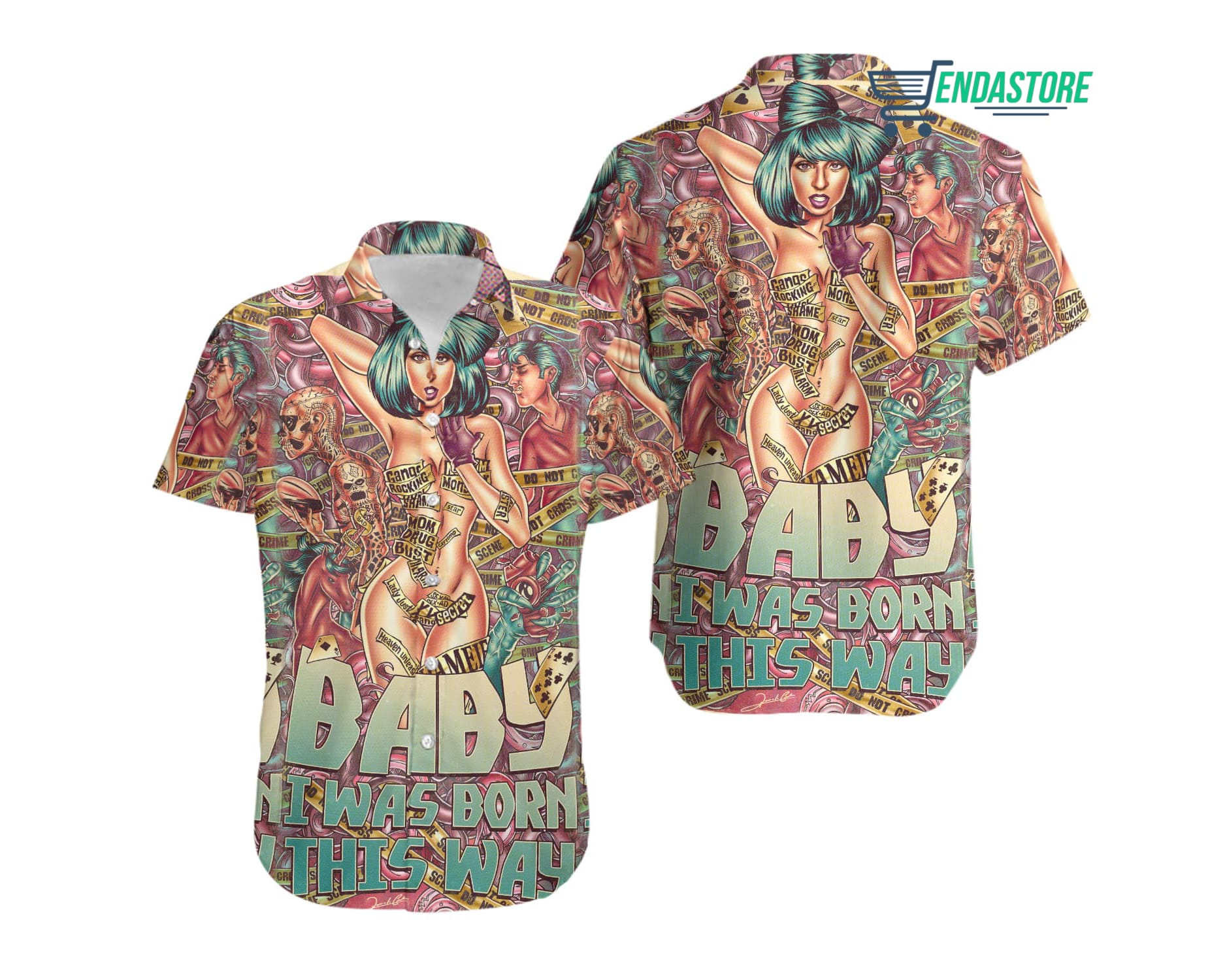 Born This Way Lady Gaga Hawaiian Shirt