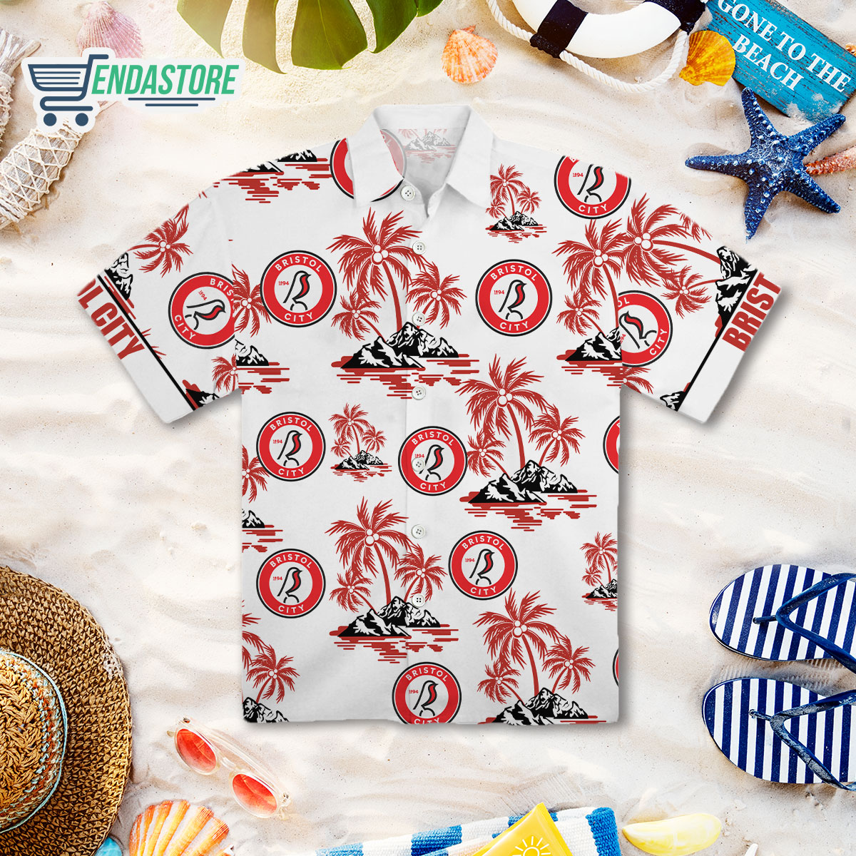 Bristol City Football Club Hawaiian Shirt