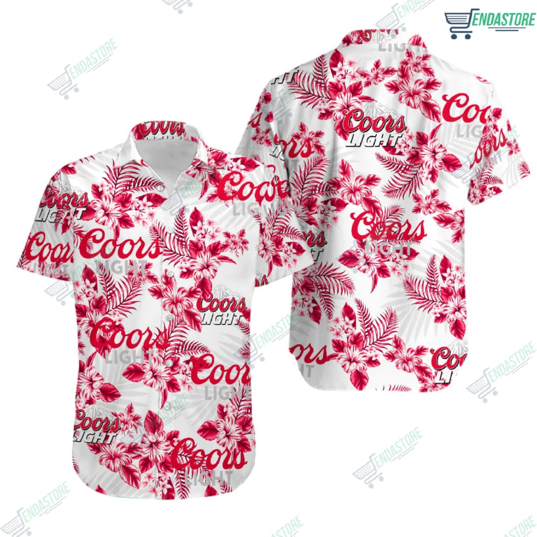 CCOORS Light Flowers Summer Vacation Hawaiian Shirt