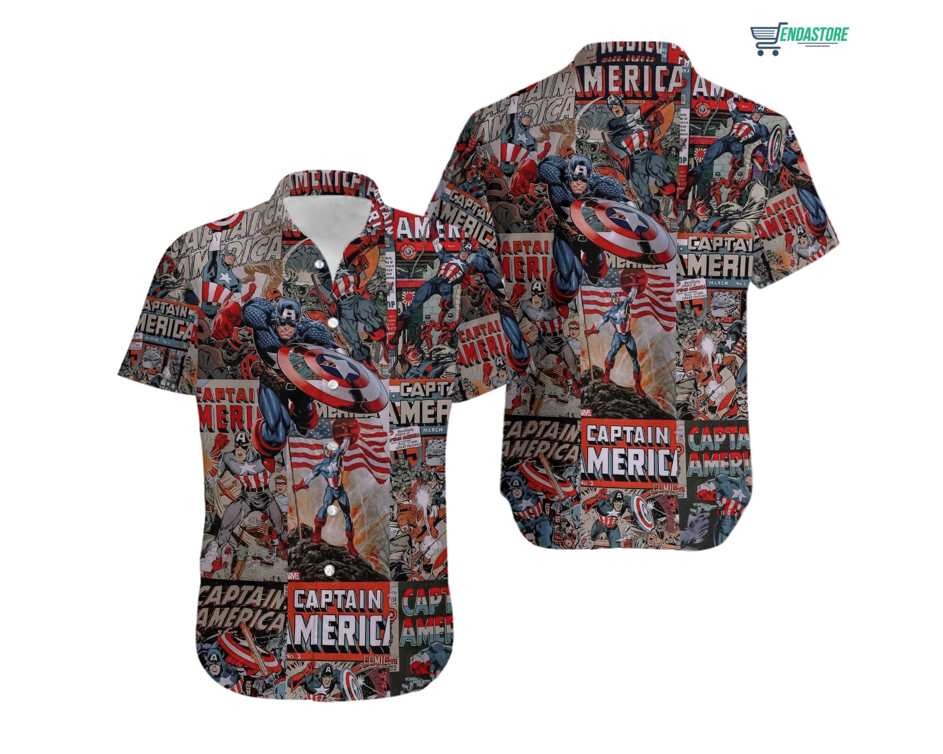 Captain America Aloha Summer Hawaiian Shirt