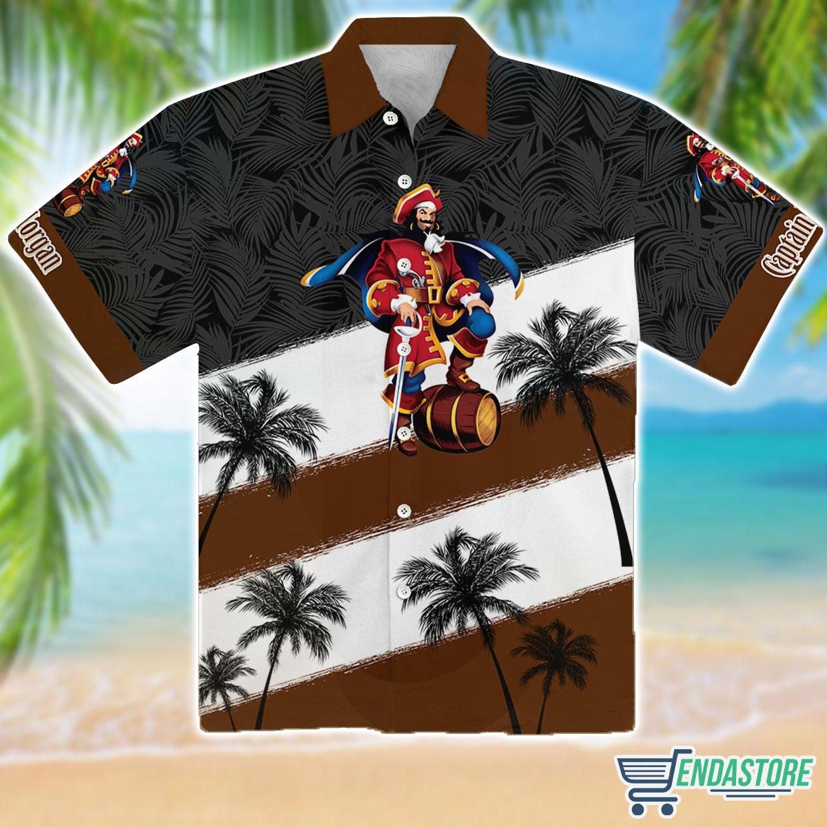 Captain Morgan Hawaiian Coconut Tree Shirt