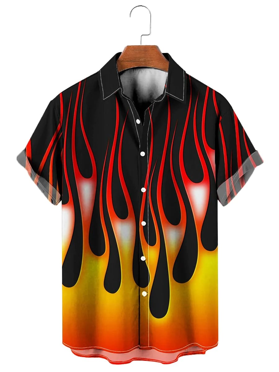 Casual Fire Summer Hawaiian Shirt