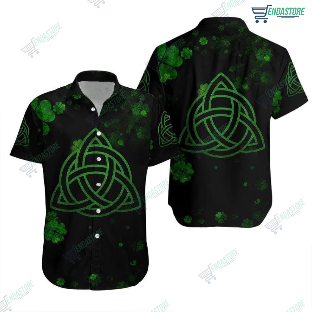 Celtic Shamrock Irish St.Patrick Day Hawaiian Shirt