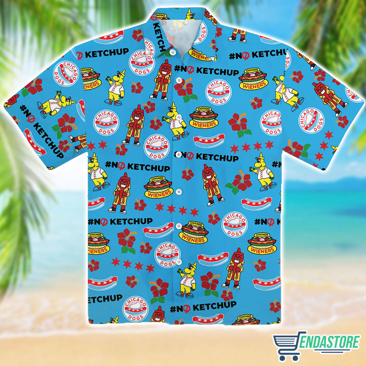 Chicago Dogs No Ketchup Hawaiian Shirt Giveaway 2024